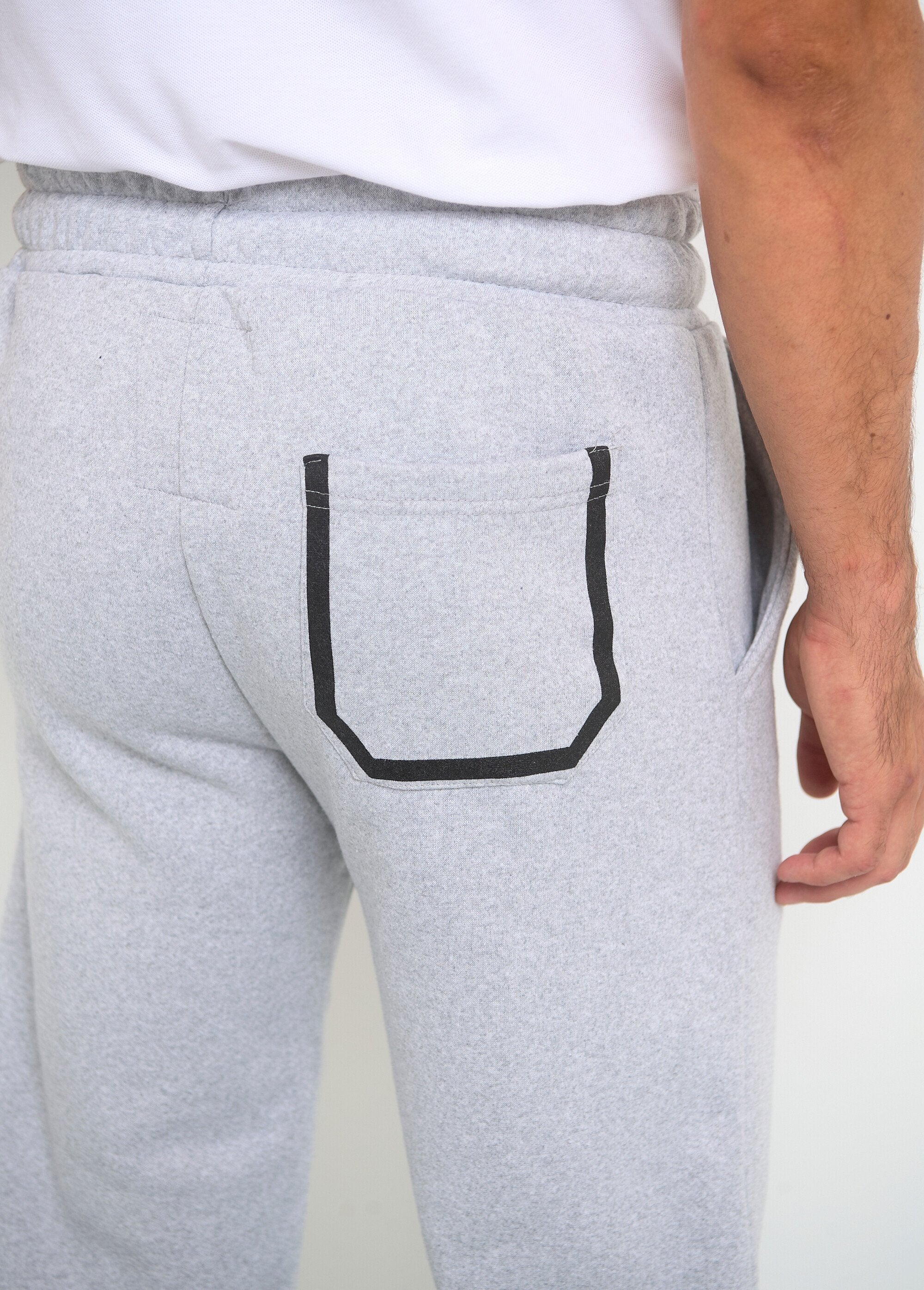 Joggingbroek_met_contrasterende_stropdas_Gris_melange_DO2_slim