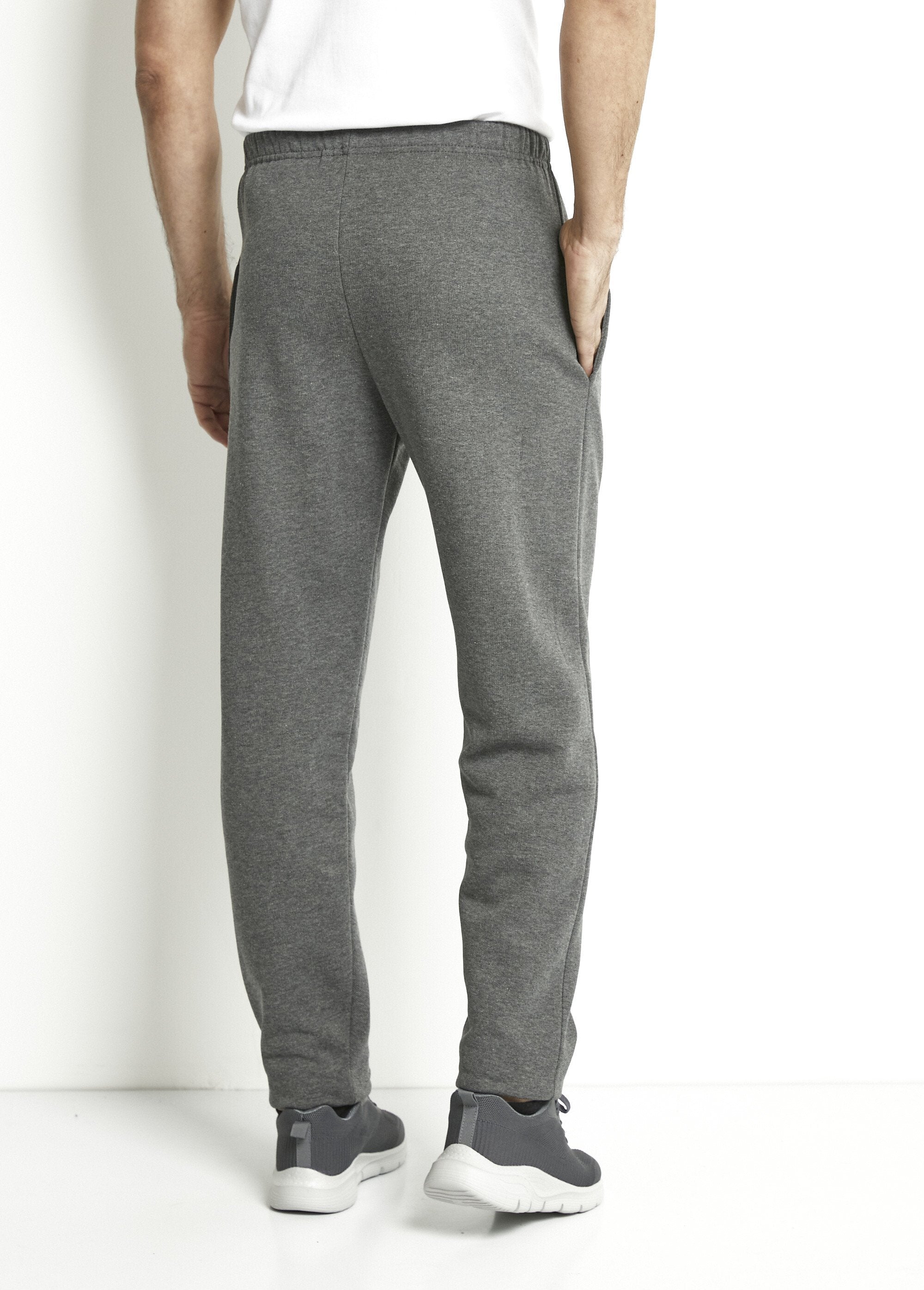 Pantalon_de_jogging_molleton_ceinture_élastiquée_Gris_anthracite_DO1_slim