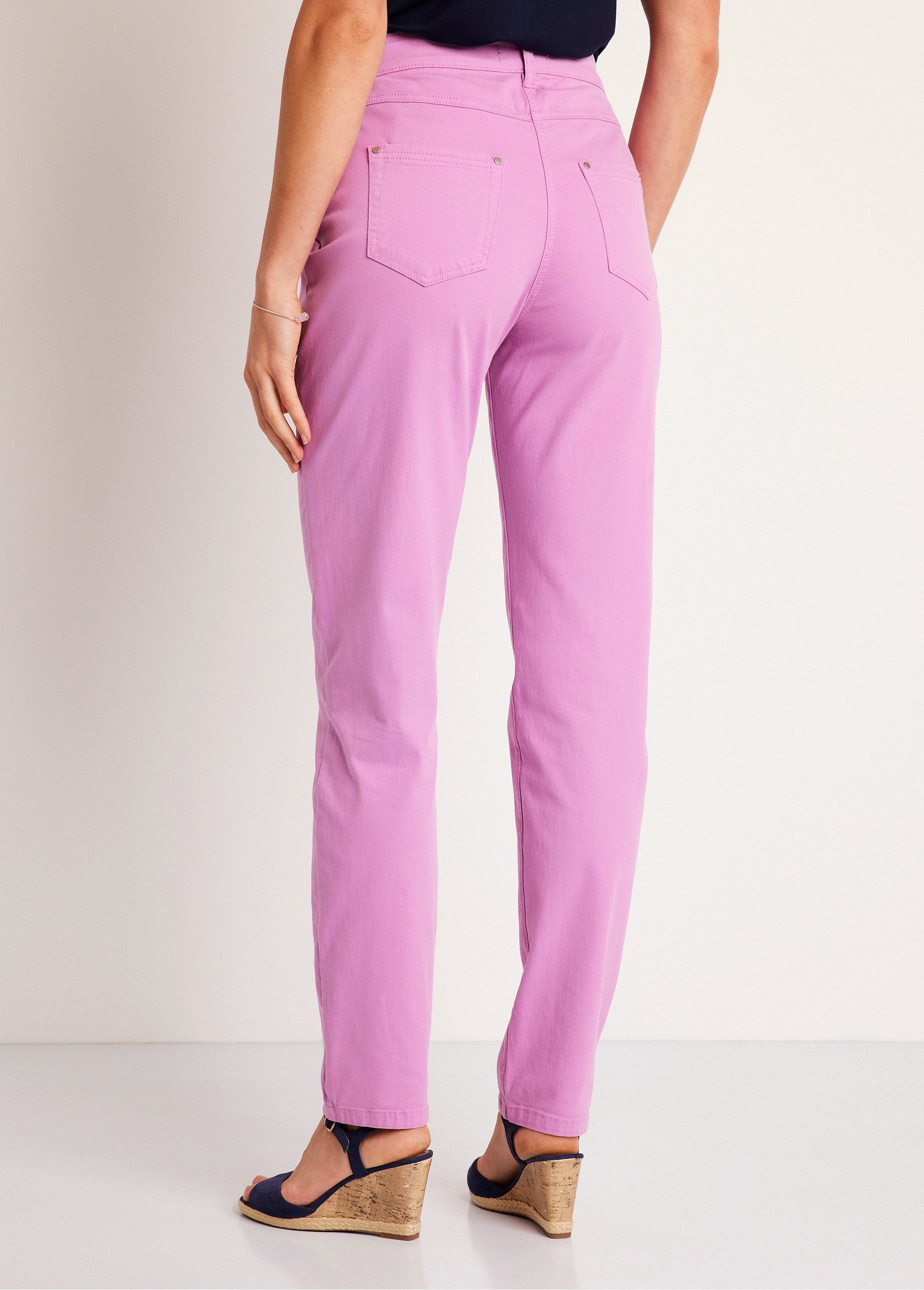 Pantalon_droit_5_poches_coton_stretch_Lilas_DO1_slim