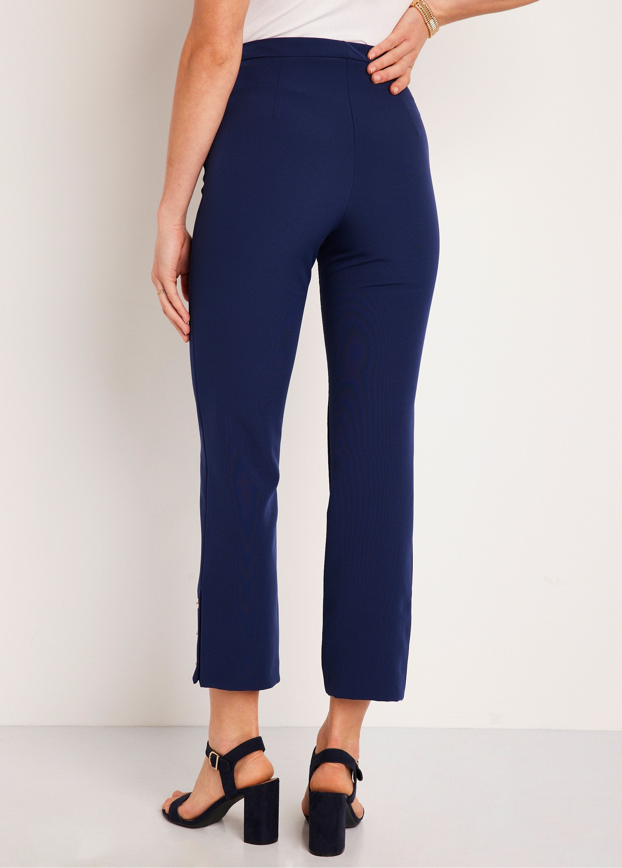 Pantalon_droit_7/8e_uni_infroissable_Bleu_marine_DO1_slim