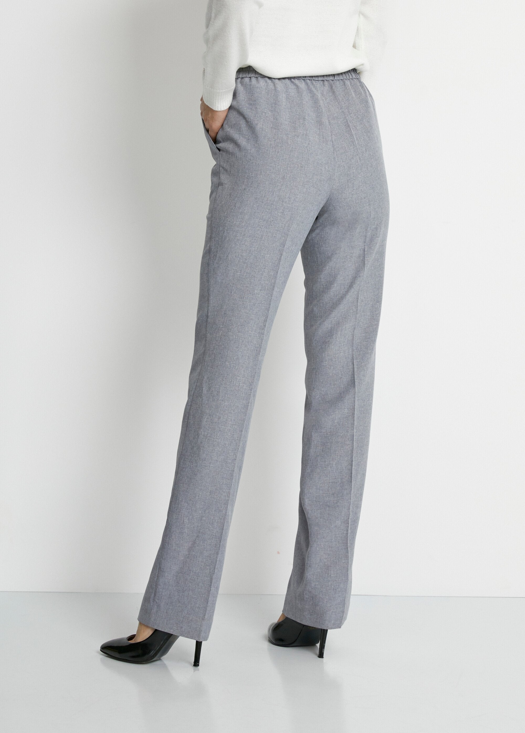 Pantalon_droit_ceinture_semi-élastiquée_Argent_DO1_slim