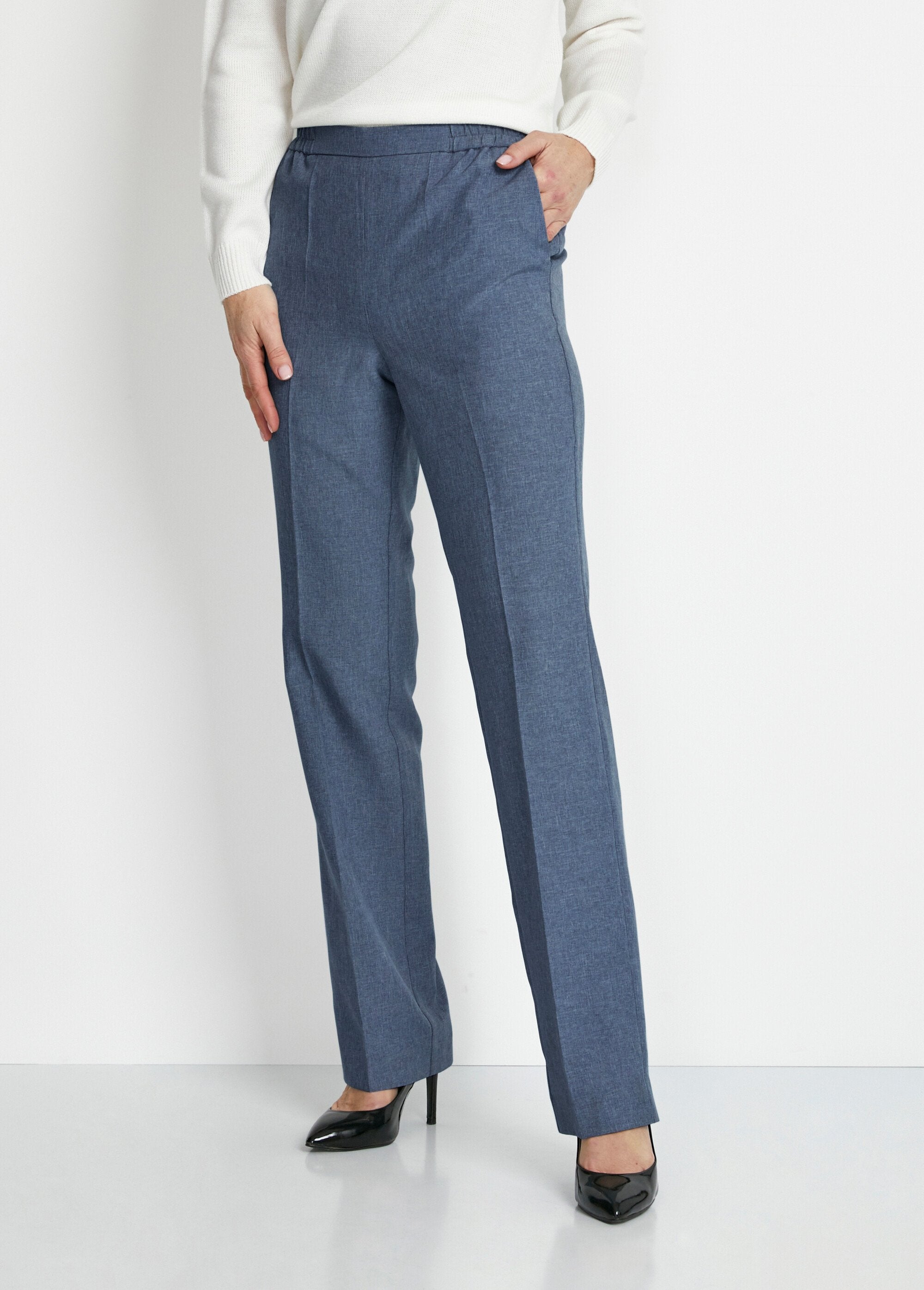 Pantalon_droit_ceinture_semi-élastiquée_Indigo_FA1_slim