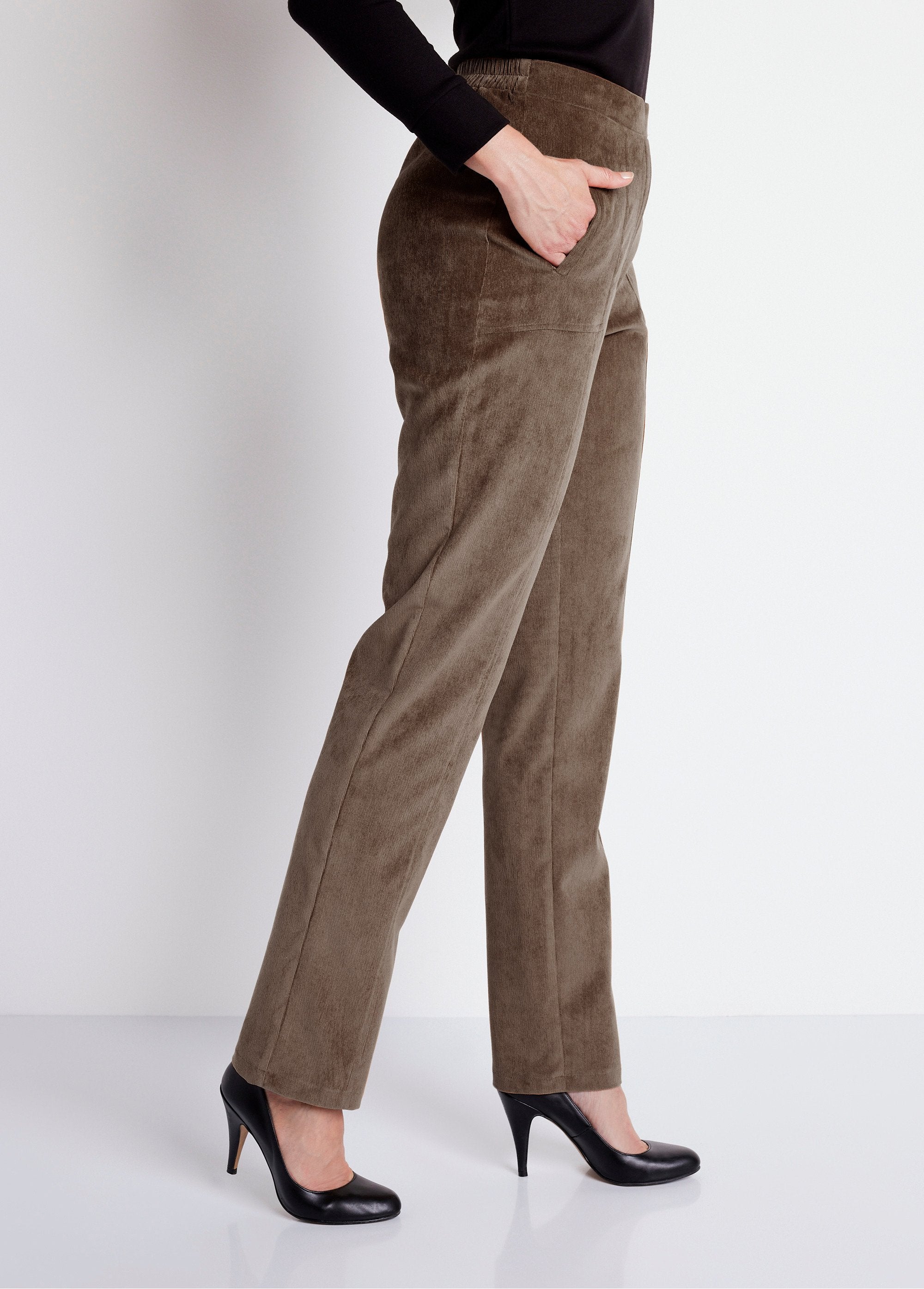 Pantalon_droit_taille_élastiquée_velours_milleraies_Taupe_DR1_slim