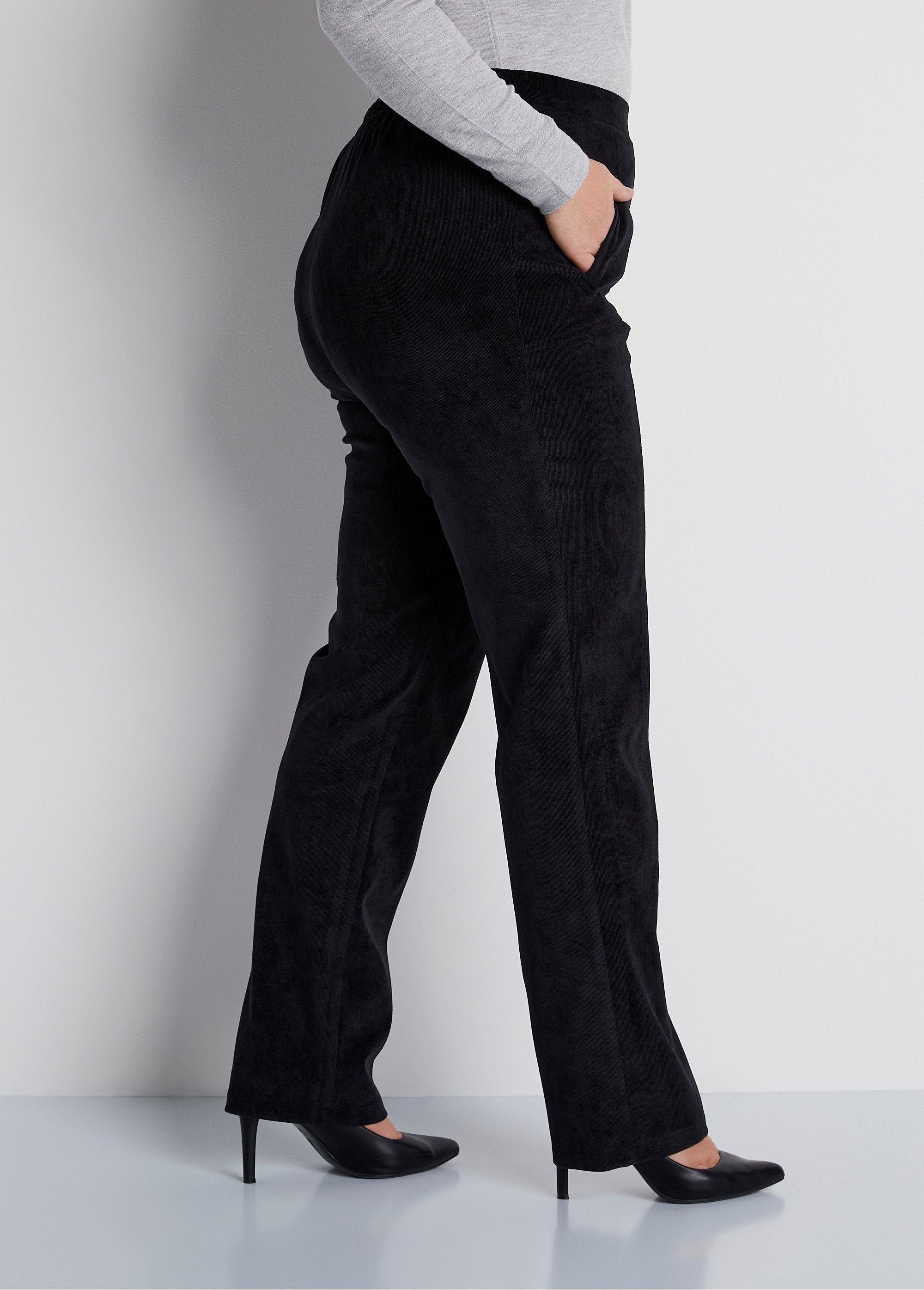 Pantalon_droit_taille_élastiquée_velours_milleraies_Noir_DR1_curvy