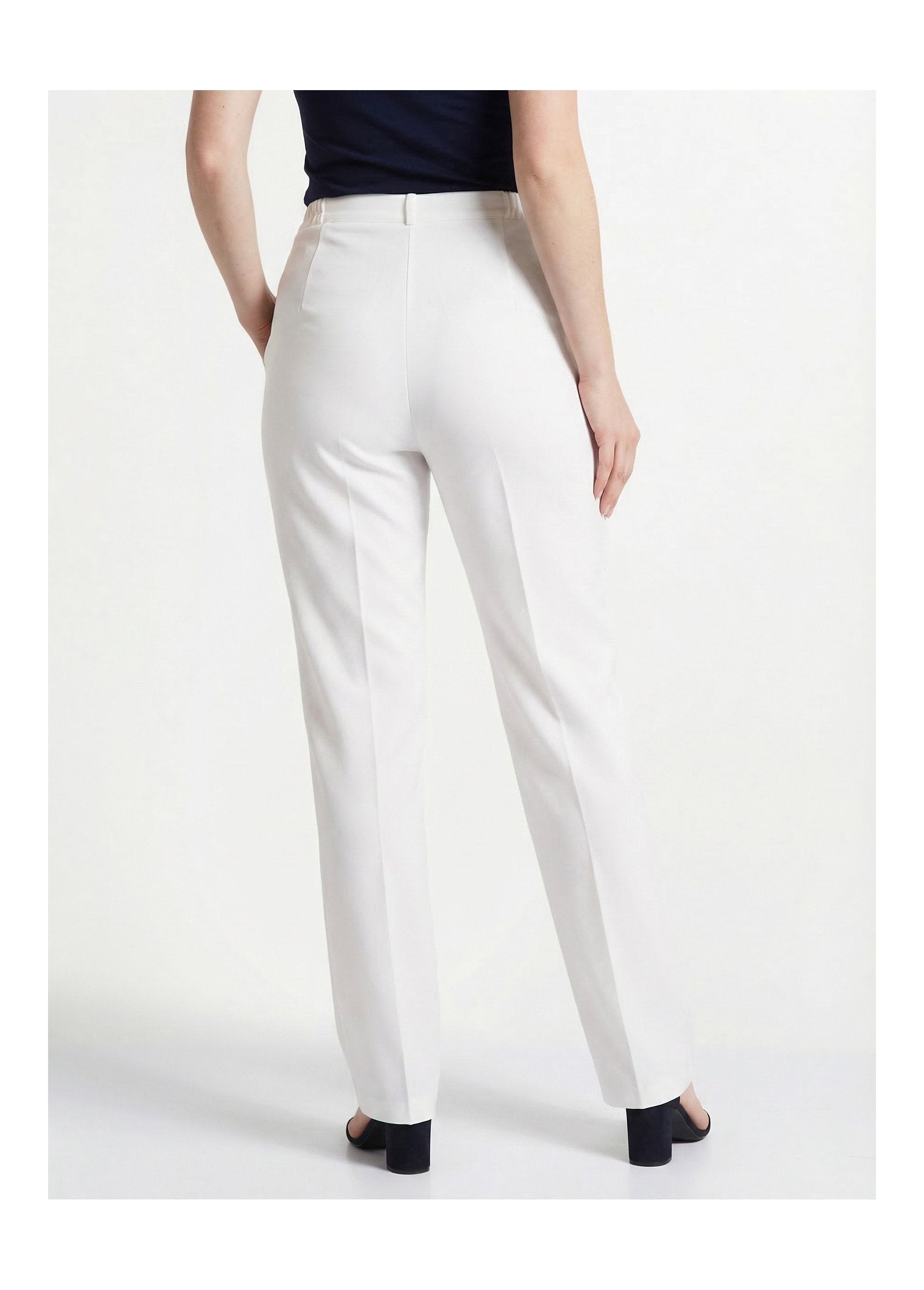Pantalon_droit_uni_taille_semi_élastiquée_Blanc_DO1_slim