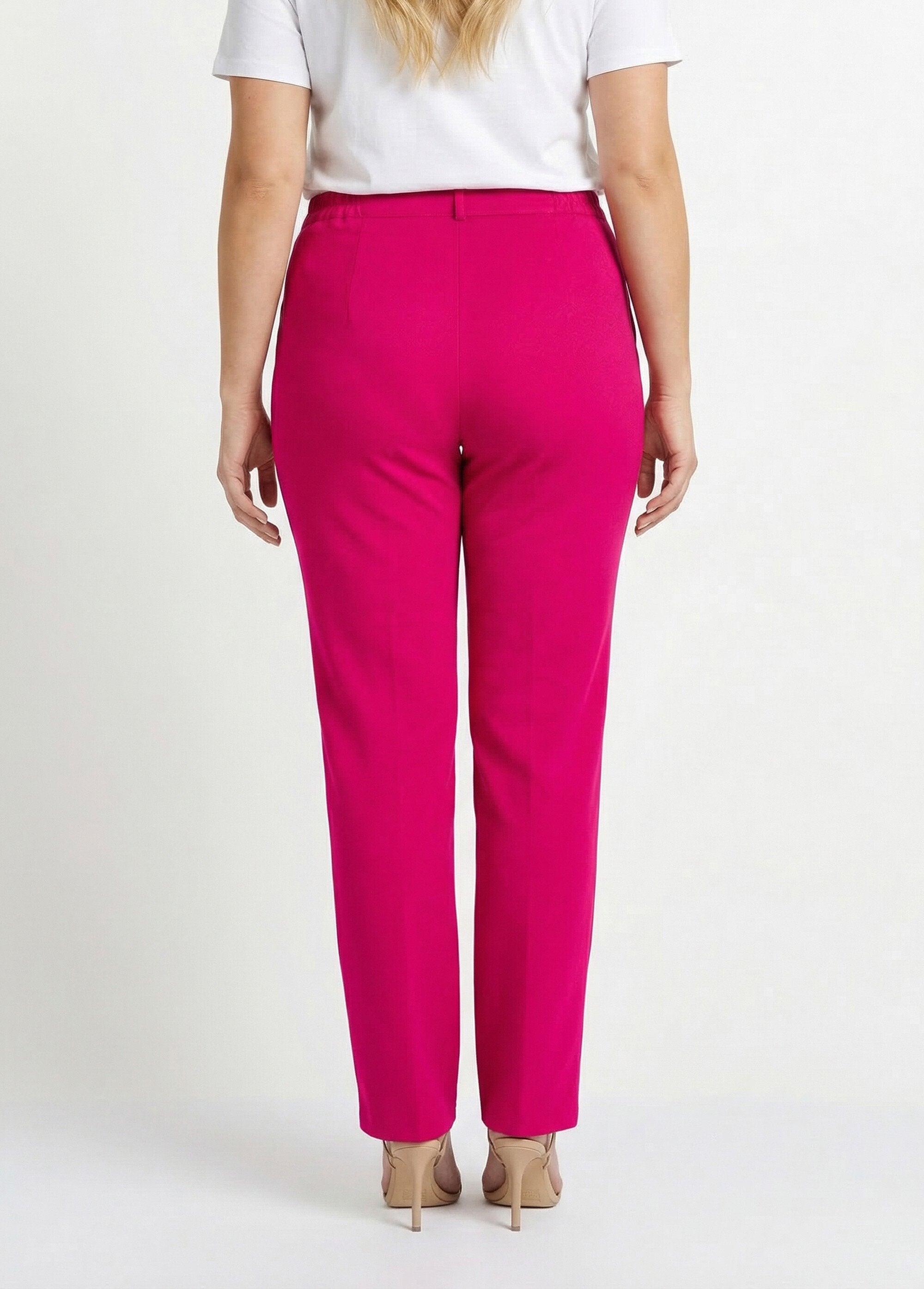 Pantalon_droit_uni_taille_semi_élastiquée_Framboise_DO1_curvy
