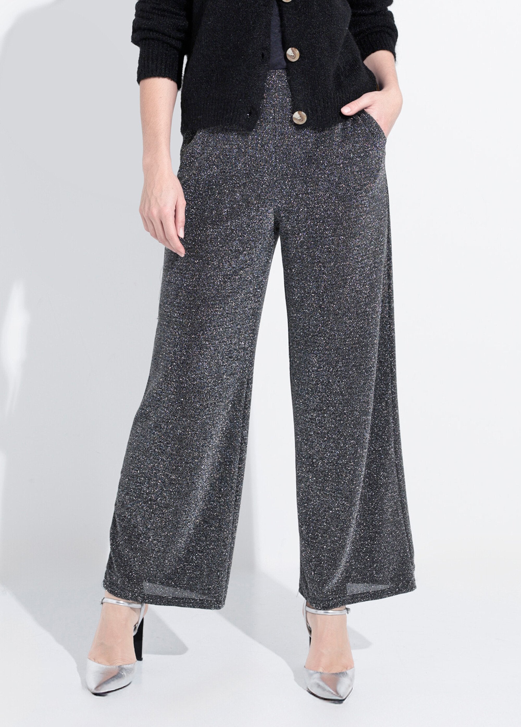 Pantalon_élastiqué_effet_pailleté_Argente_FA1_slim