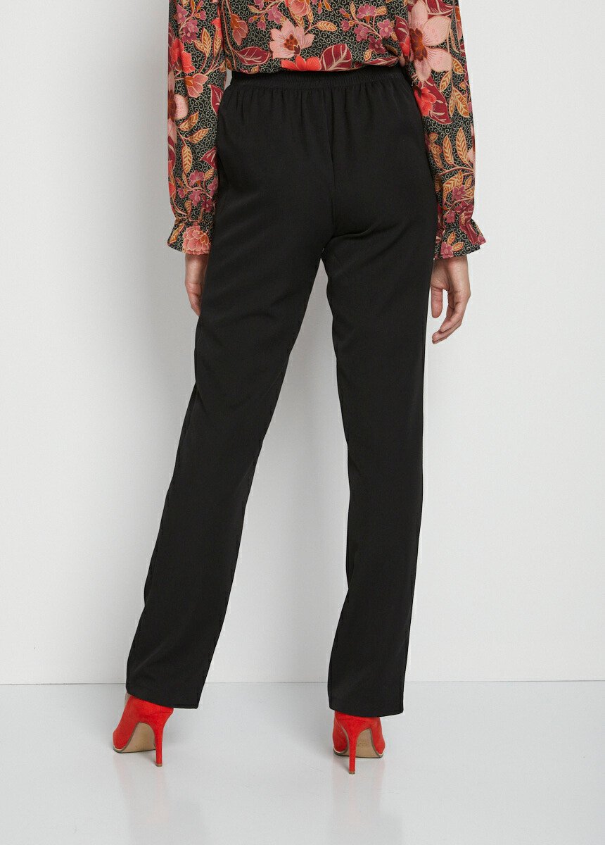 Pantalon_infroissable_taille_semi_élastiquée_Noir_DO1_slim