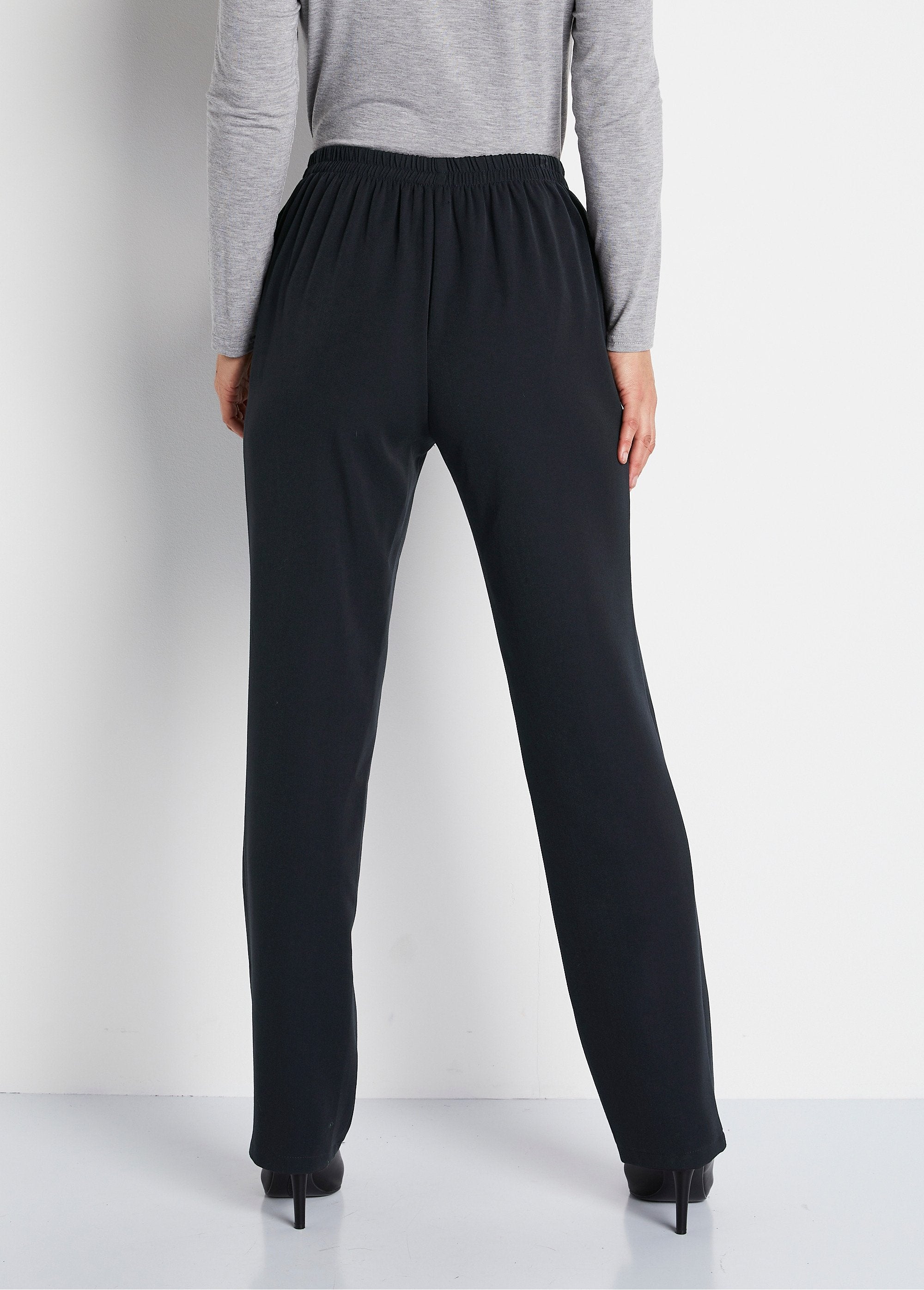 Pantalon_infroissable_taille_semi_élastiquée_Marine_DO1_slim