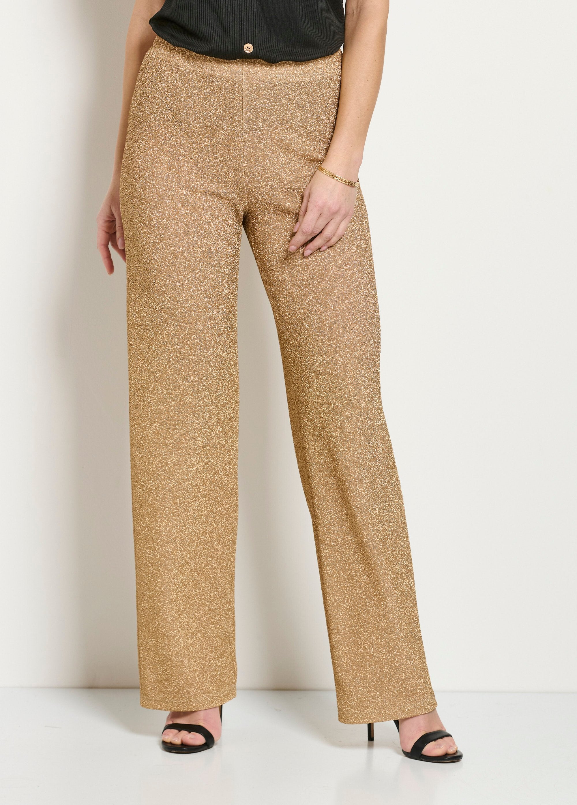 Pantalon_large_brillant_doré_ceinture_élastiquée_Dore_FA1_slim