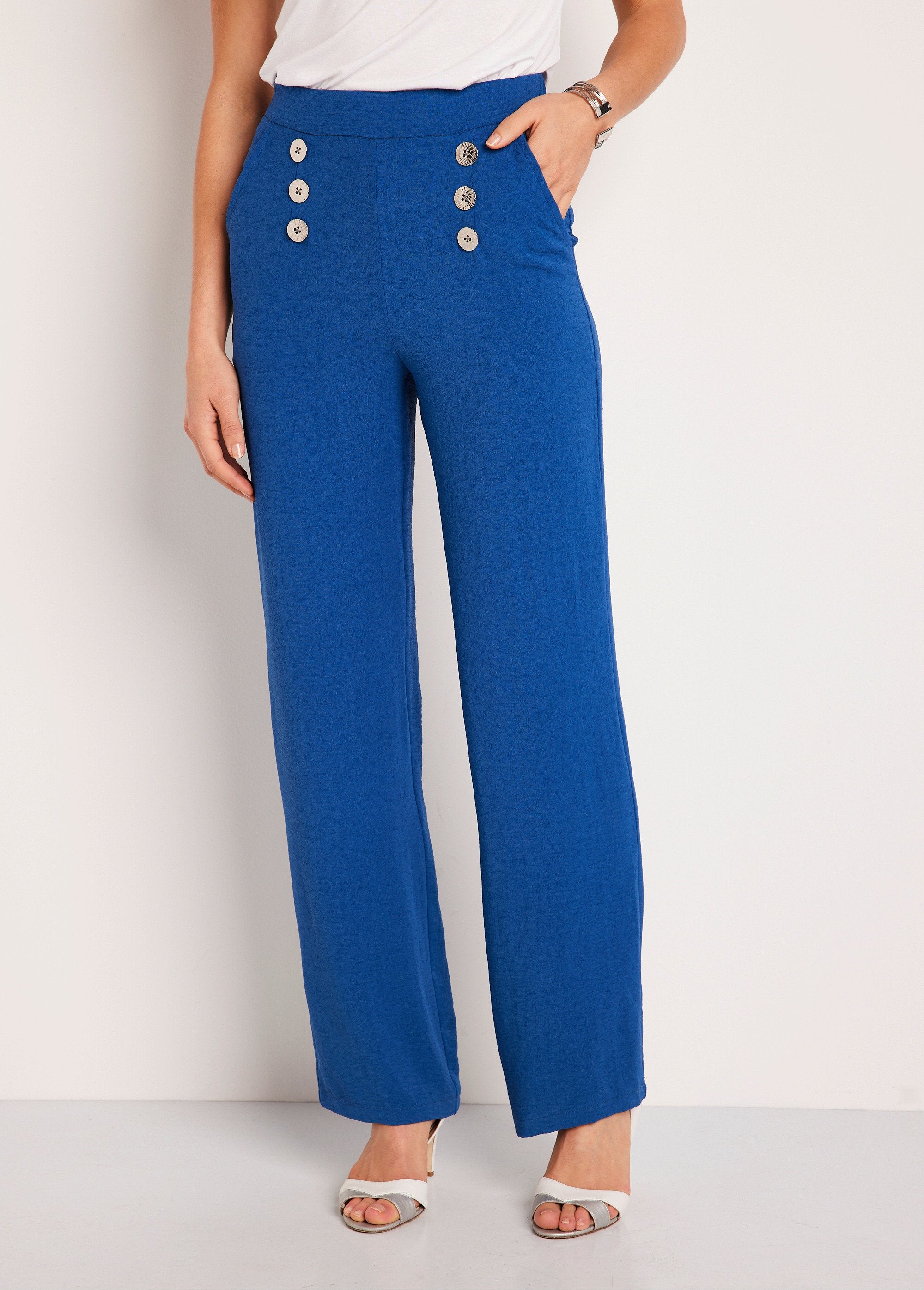 Pantalon_large_fluide_taille_élastiquée_Bleu_FA1_slim