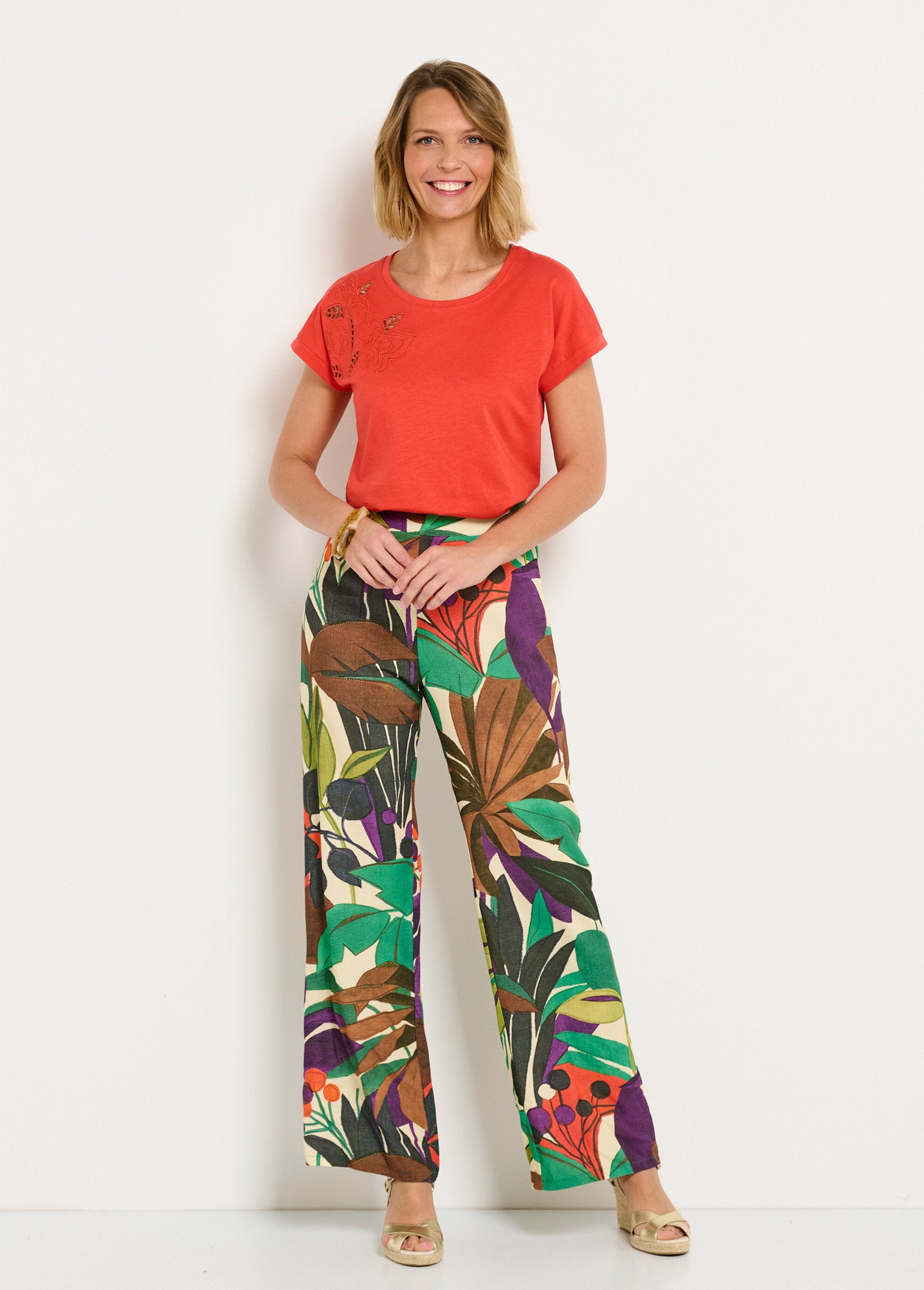 Pantalon_large_taille_élastiquée_imprimé_Multicolore_SF1_slim