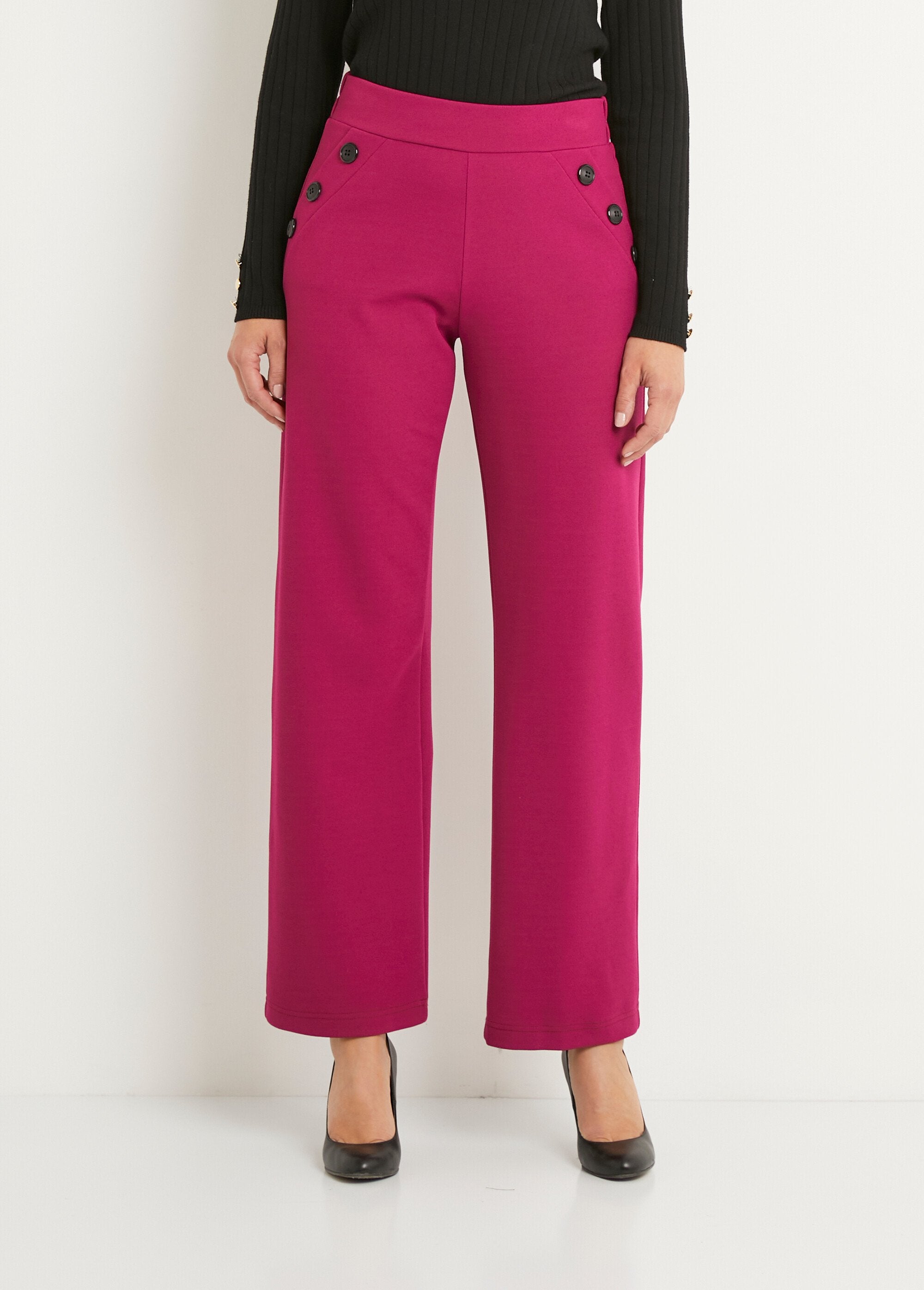 Pantalón_semielástico_de_pierna_ancha,_liso_Cassis_FA1_slim