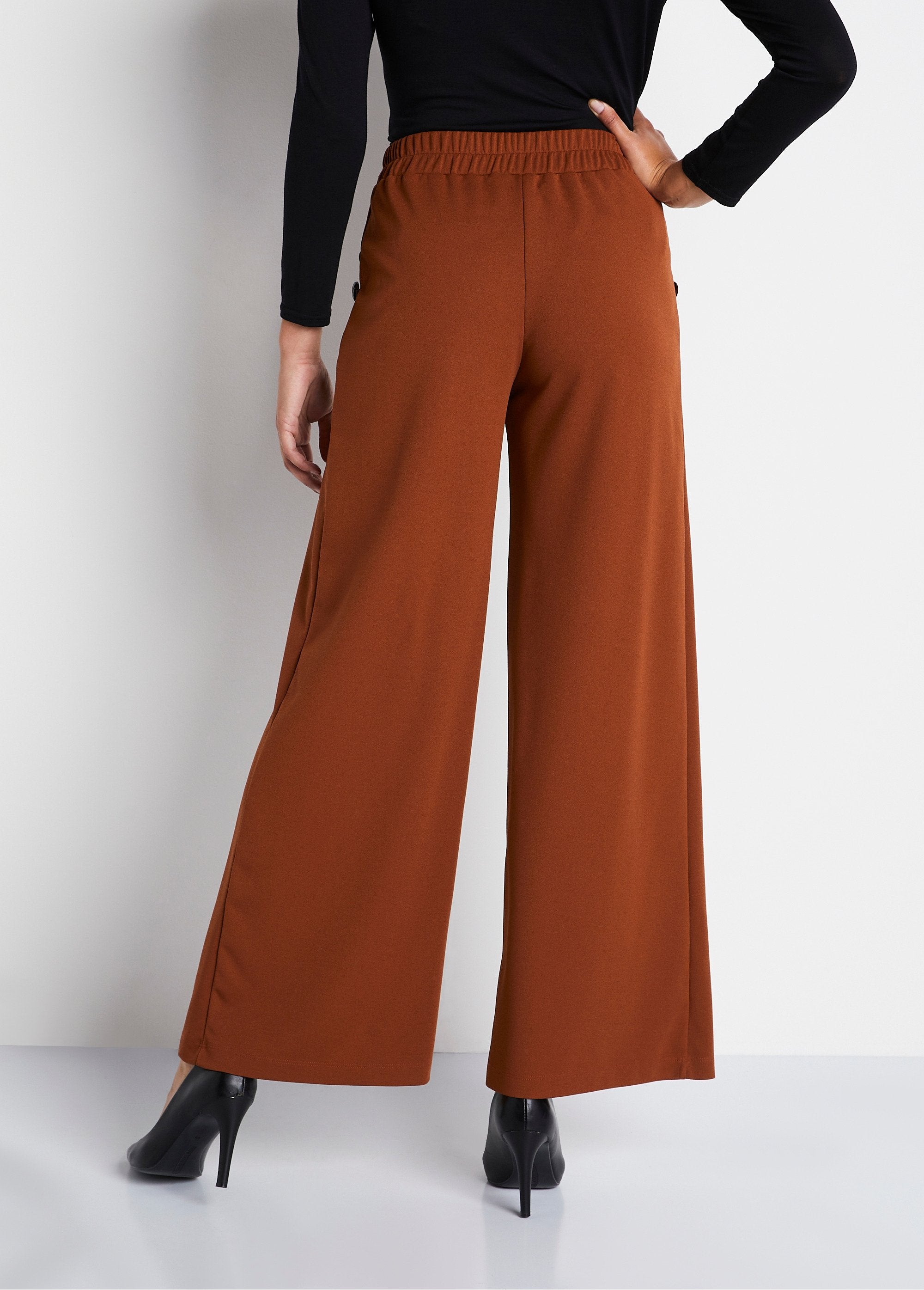 Pantalon_large_uni_taille_élastiquée_dos_Caramel_DO1_slim