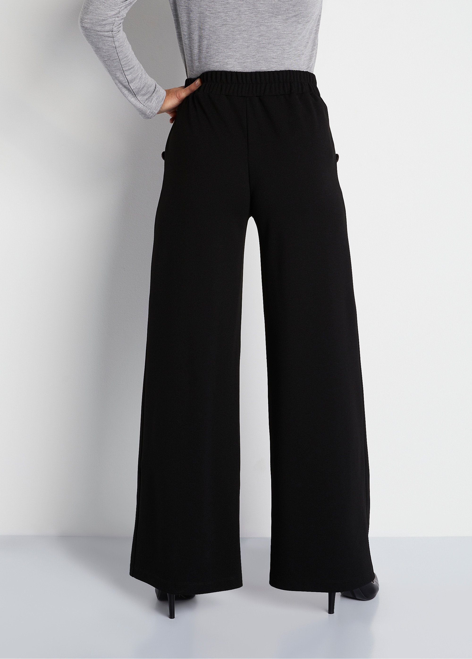 Pantalon_large_uni_taille_élastiquée_dos_Noir_DO1_slim