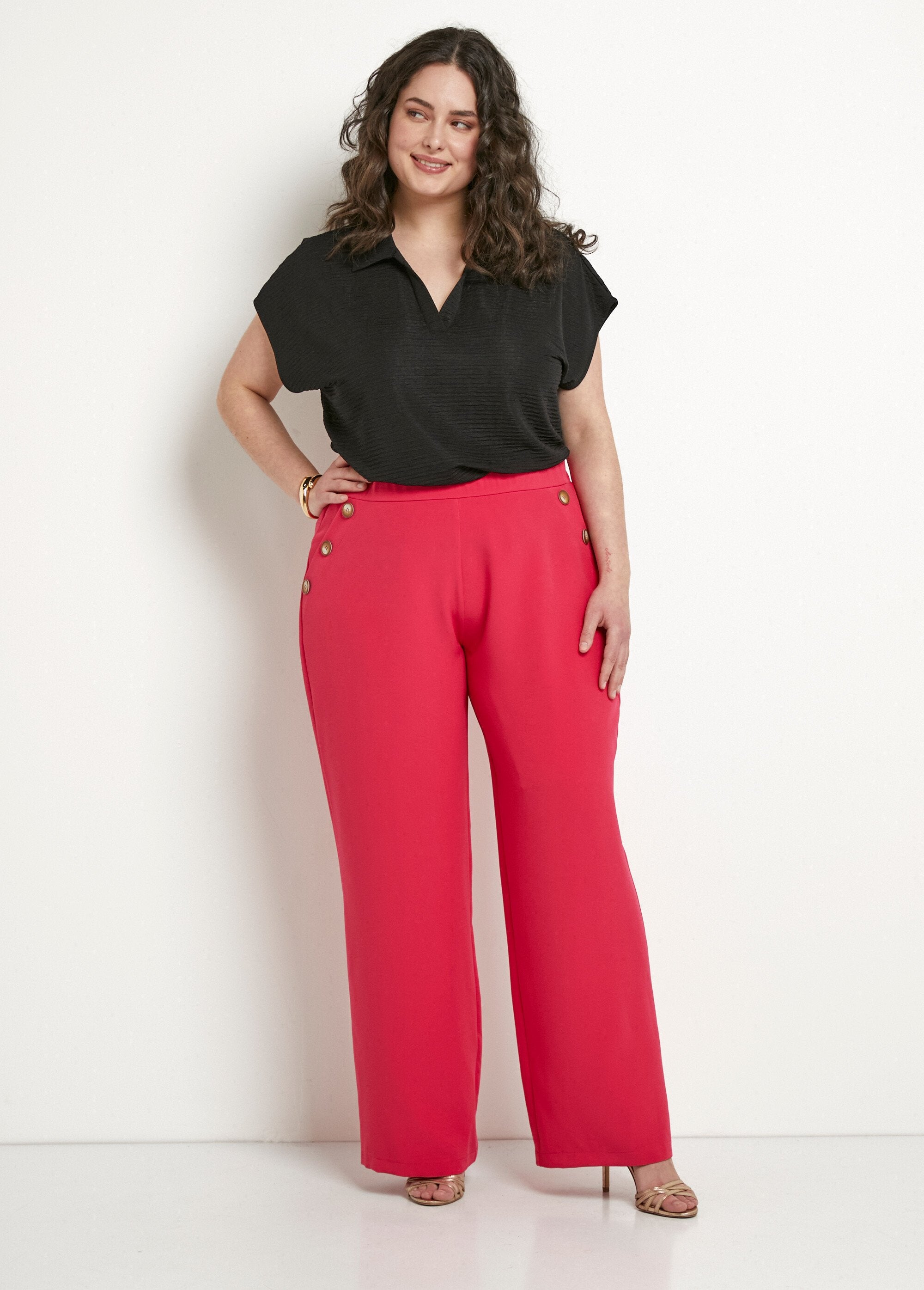 Pantalon_large_uni_taille_semi-élastiquée_Fuchsia_SF1_curvy