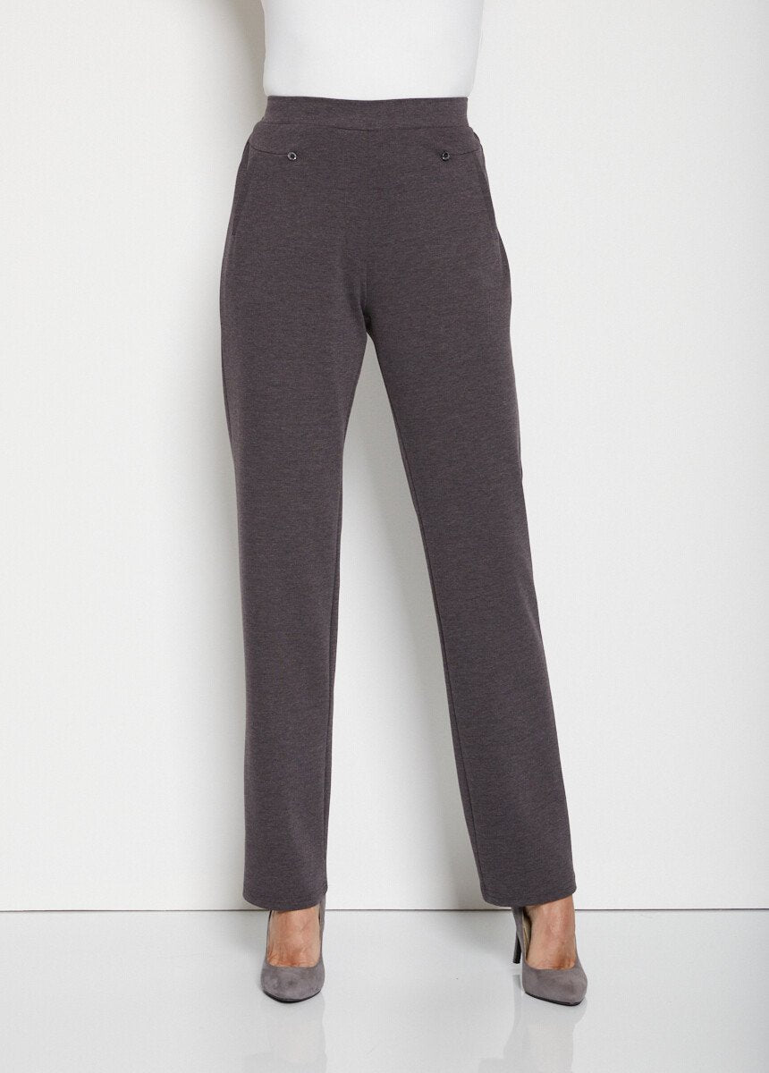 Pantalon_droit_taille_semi_élastiquée_Uni_gris_FA1_slim