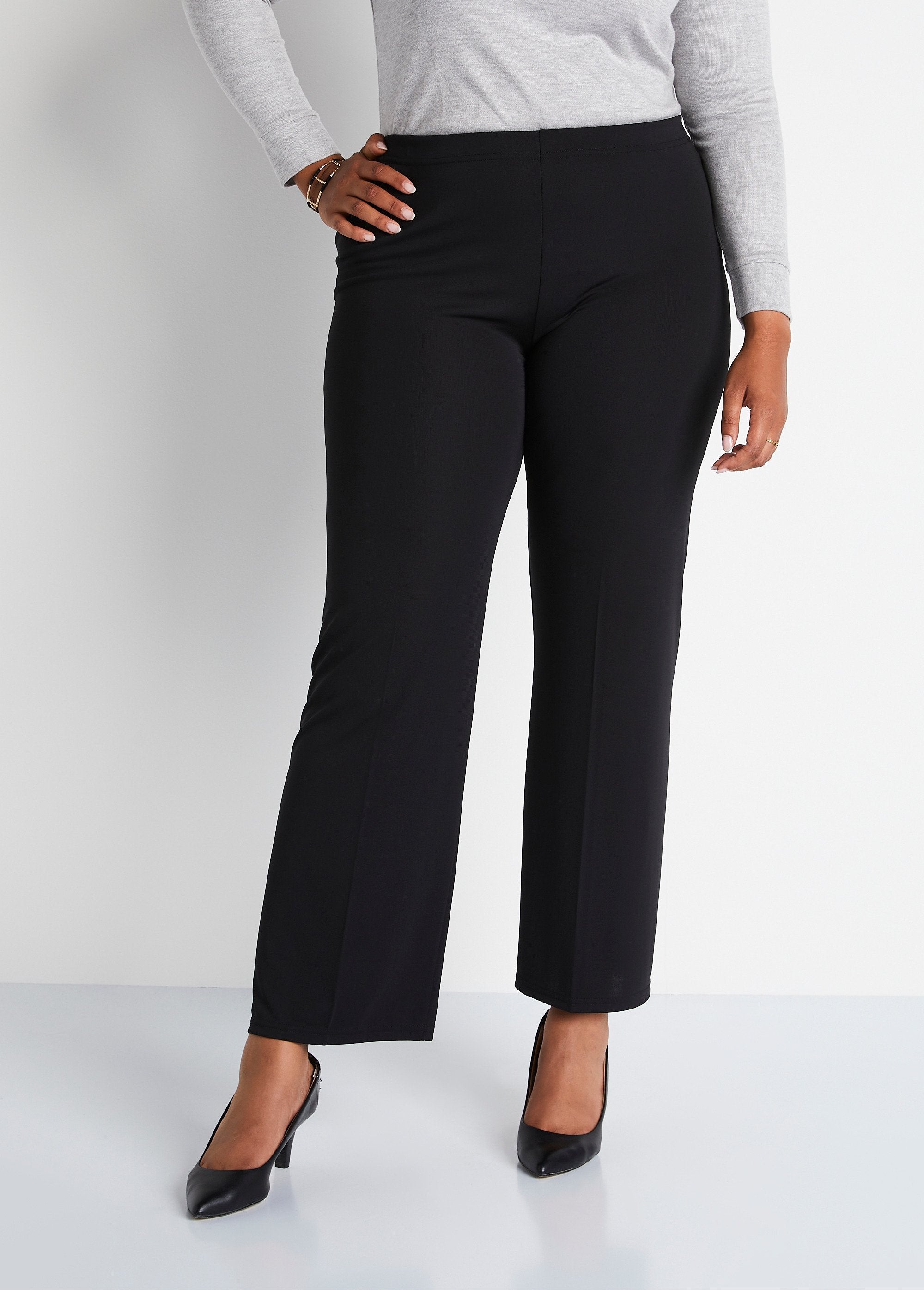 Pantalon_taille_élastiquée_fluide_évasé_Noir_FA1_curvy