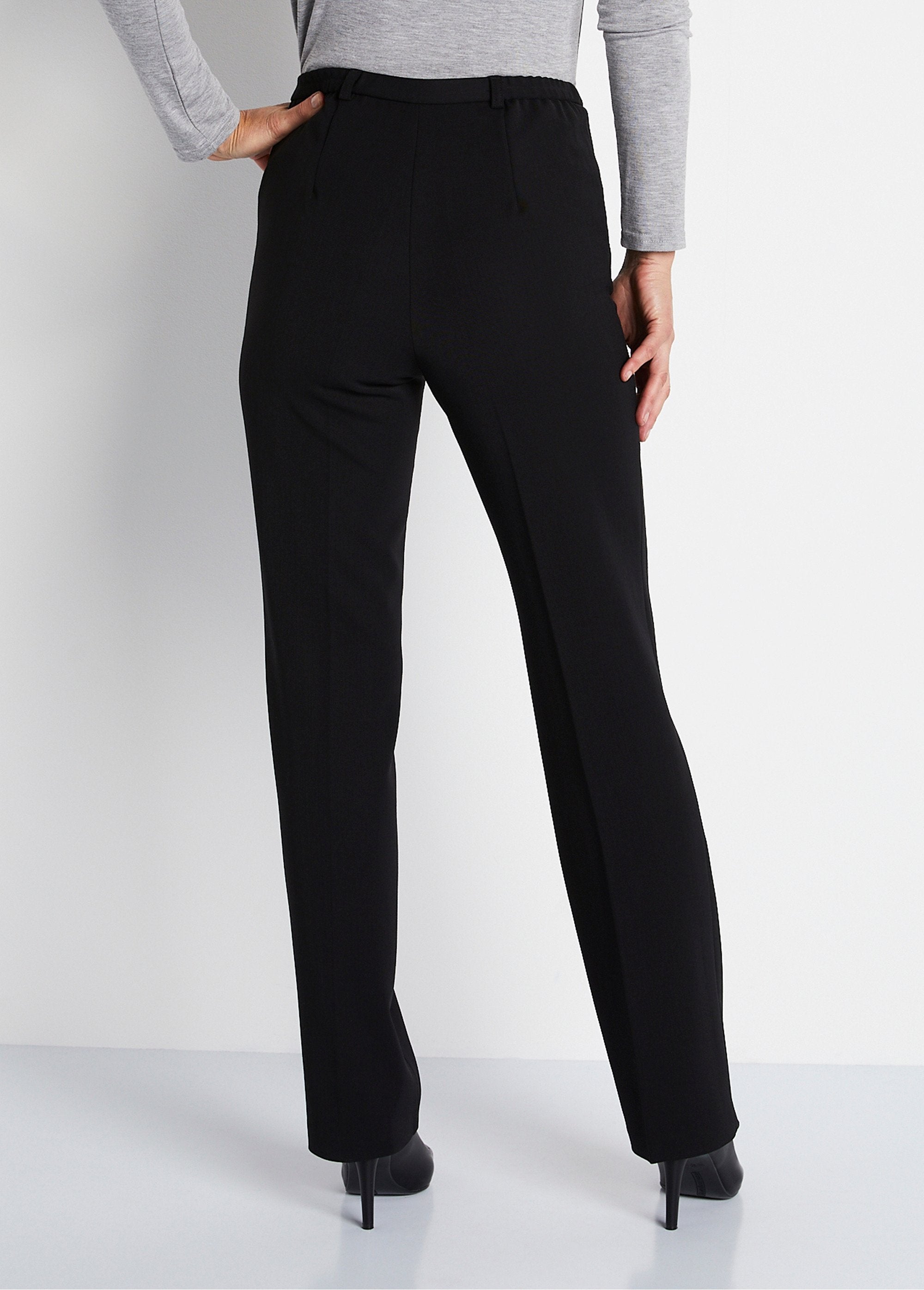 Pantalon_taille_semi-élastiquée_droit_Noir_DO1_slim