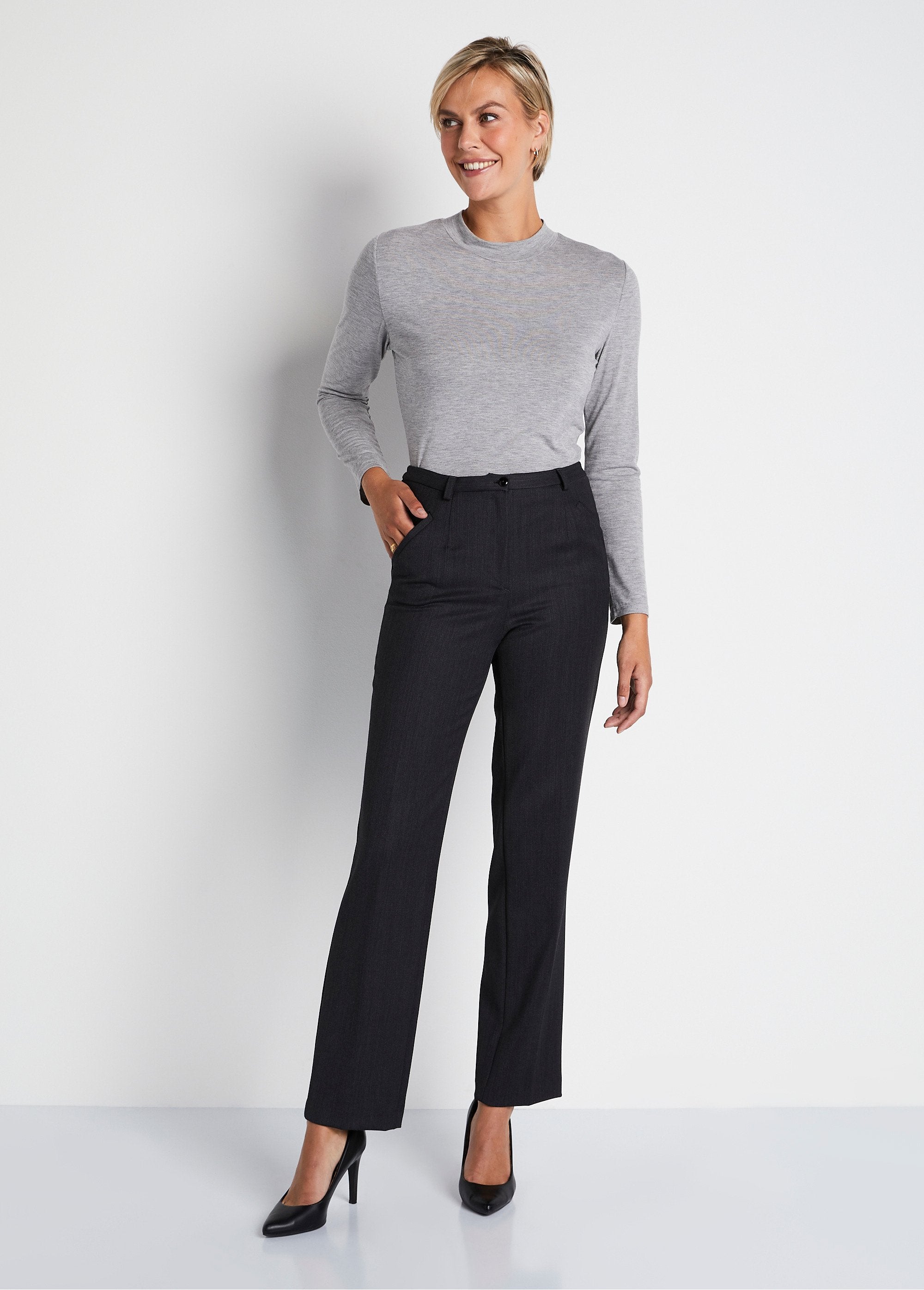 Pantalon_taille_semi-élastiquée_droit_Gris_SF1_slim