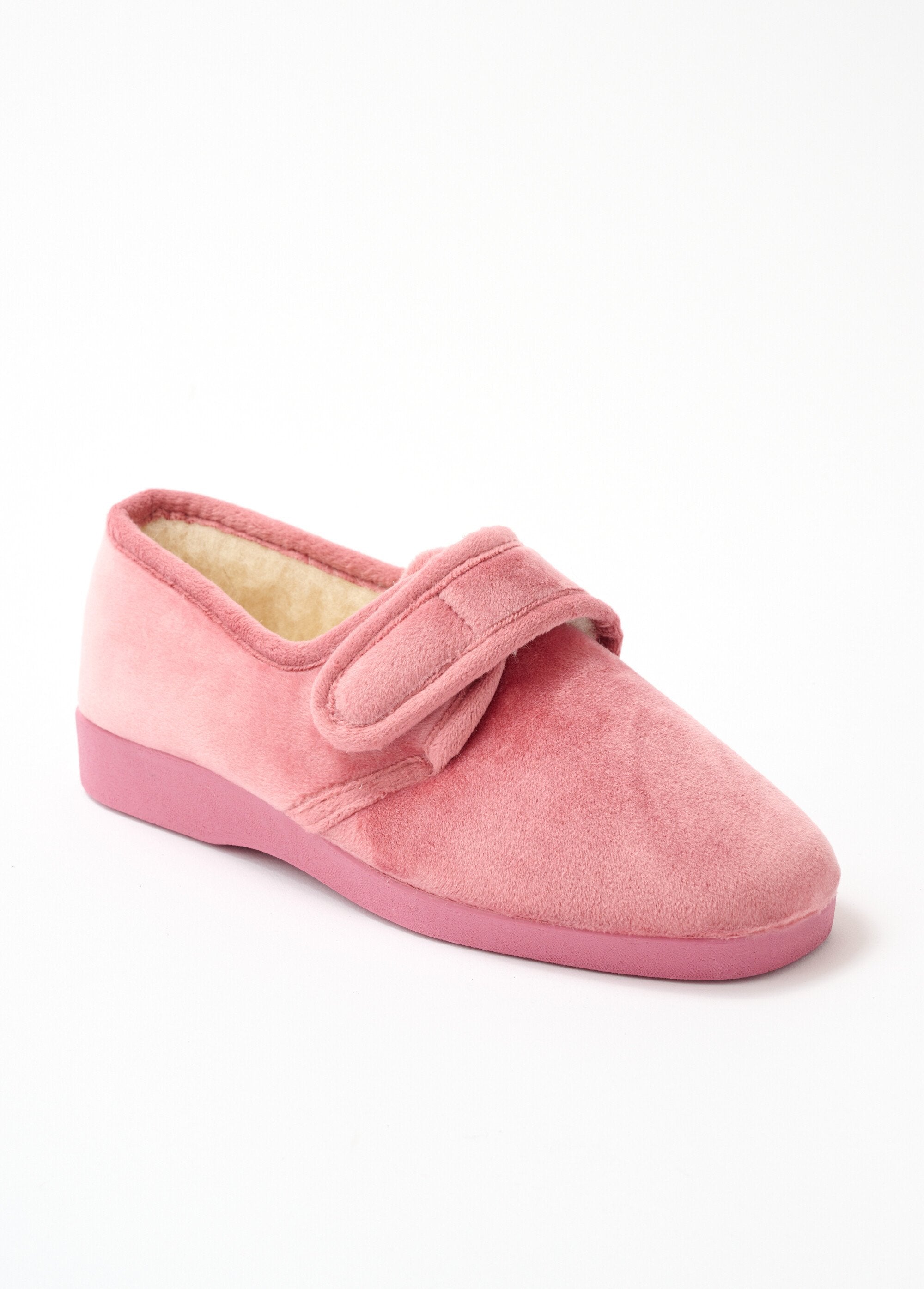 Chaussons_largeur_confort_fourrés_pure_laine_Rose_indien_FA1_slim