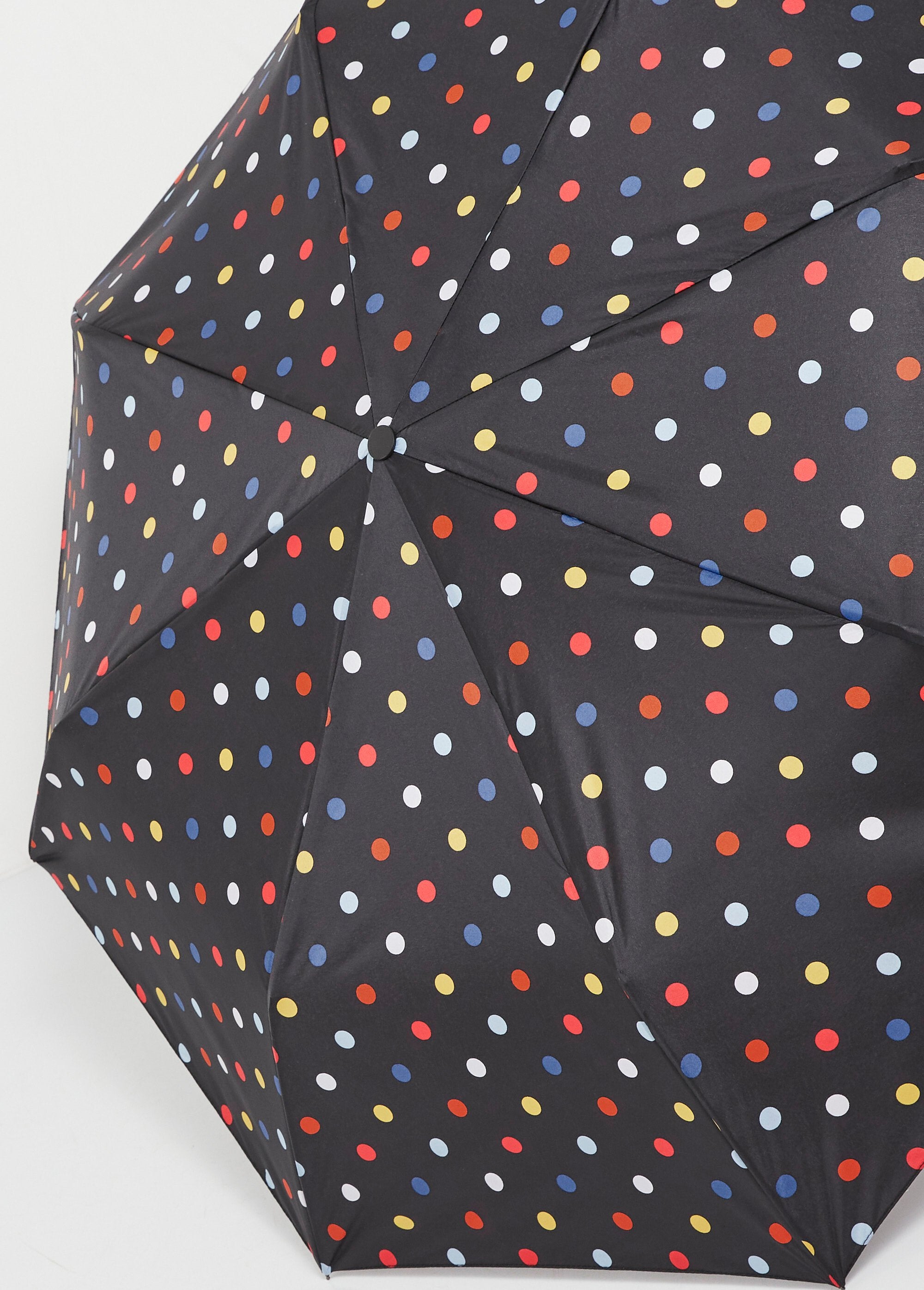 Mooie_automatische_opvouwbare_paraplu_Noir_pois_multicolor_DE1_slim