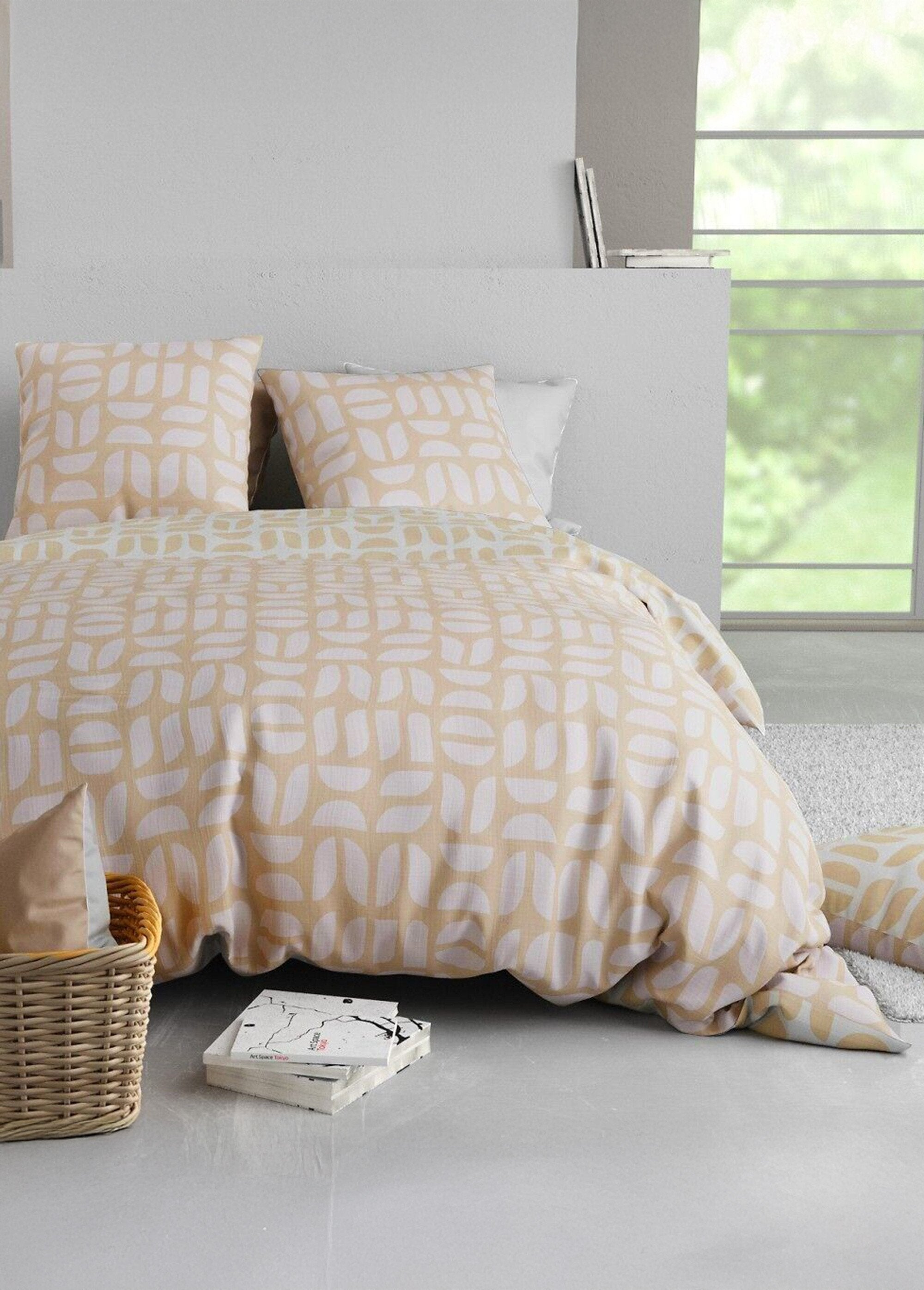 Parure_de_lit_polycoton_2_pers,_Romy_Blanc_et_beige_FA1_slim