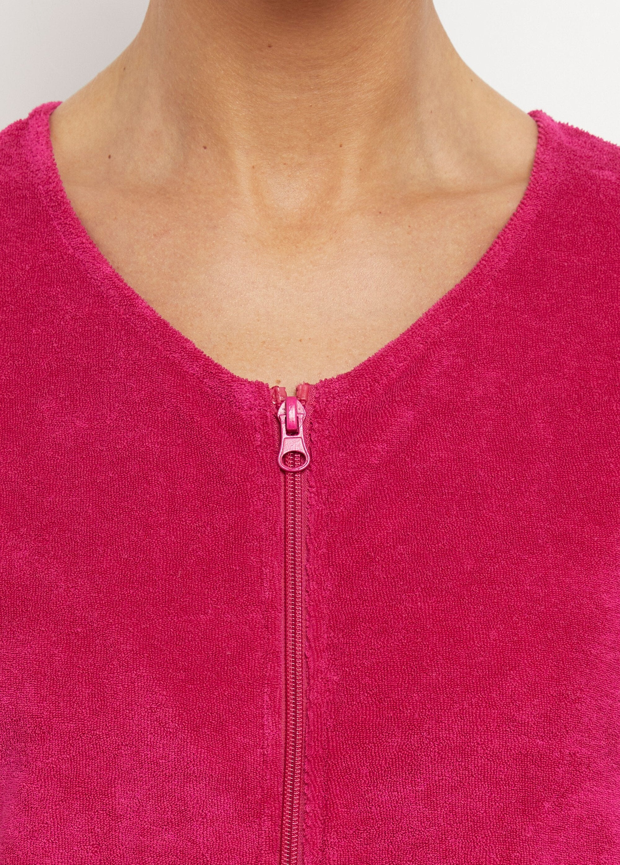 Peignoir_de_bain_éponge_coton_uni_zippé_Rose_DE1_slim
