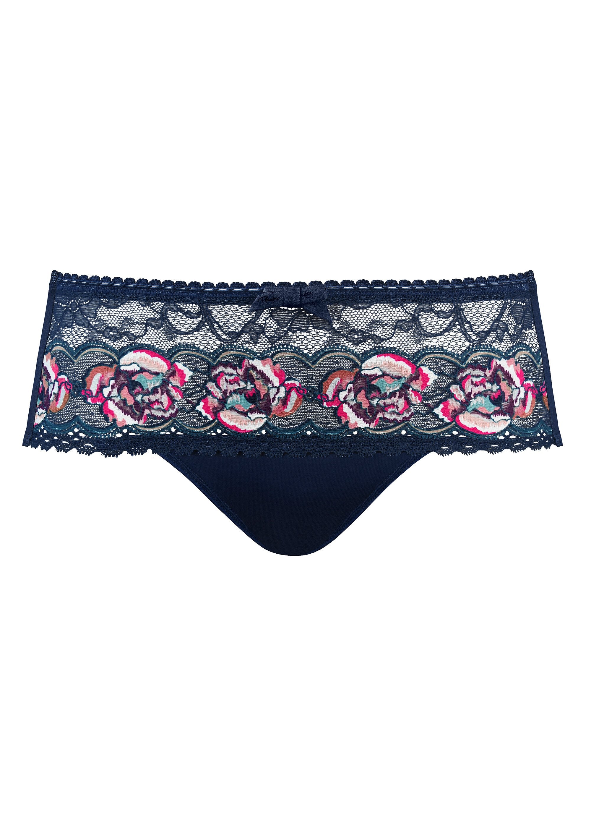 ®_Playtex_-_Bloem_Elegantie_hoge_taille_slip_Bleu_FA1_slim