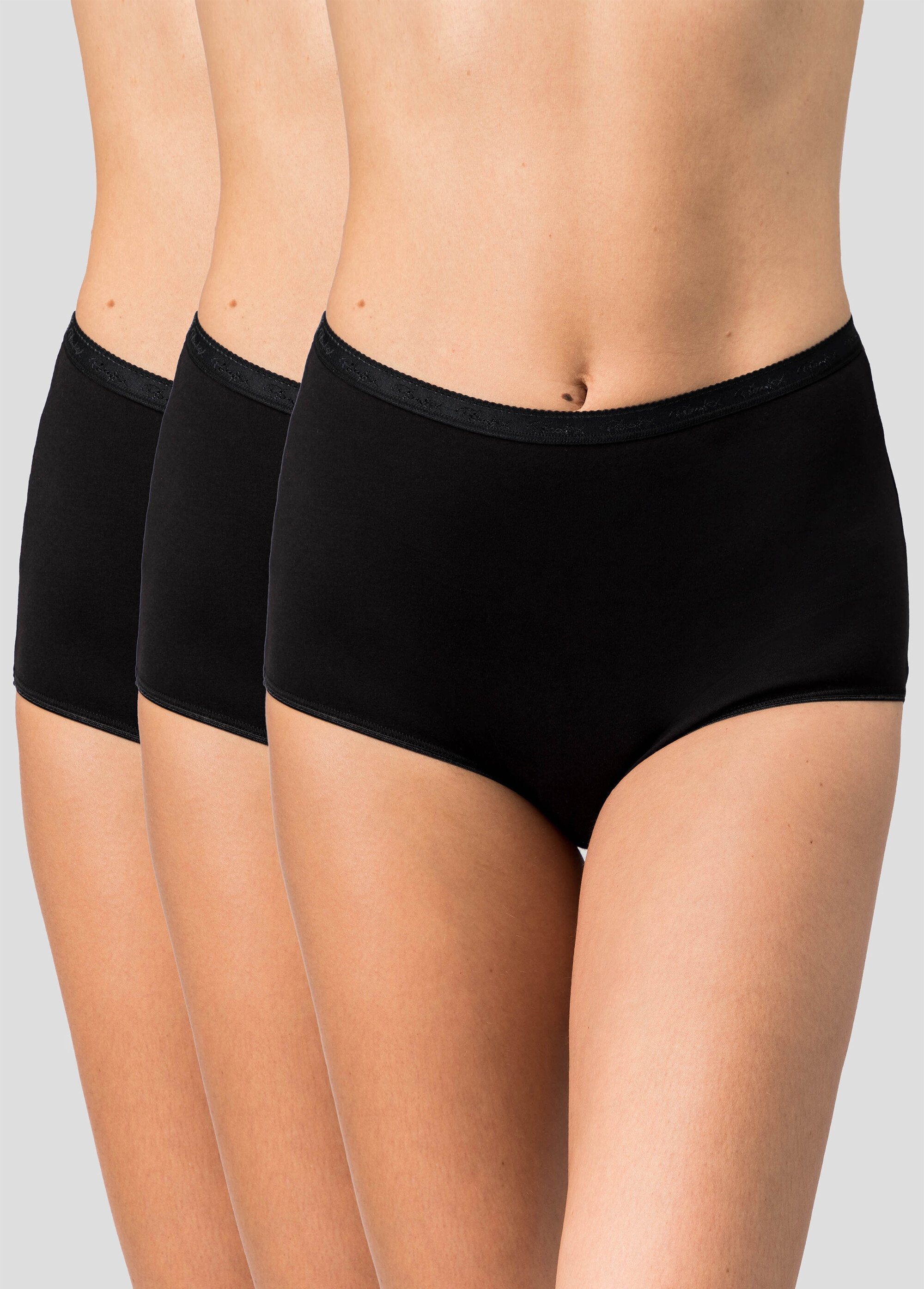 Playtex®_-_Lot_de_2_culottes_taille_haute_coton_biologique_+_1_gratuite_Noir_lot2+1gratuite_FA1_slim