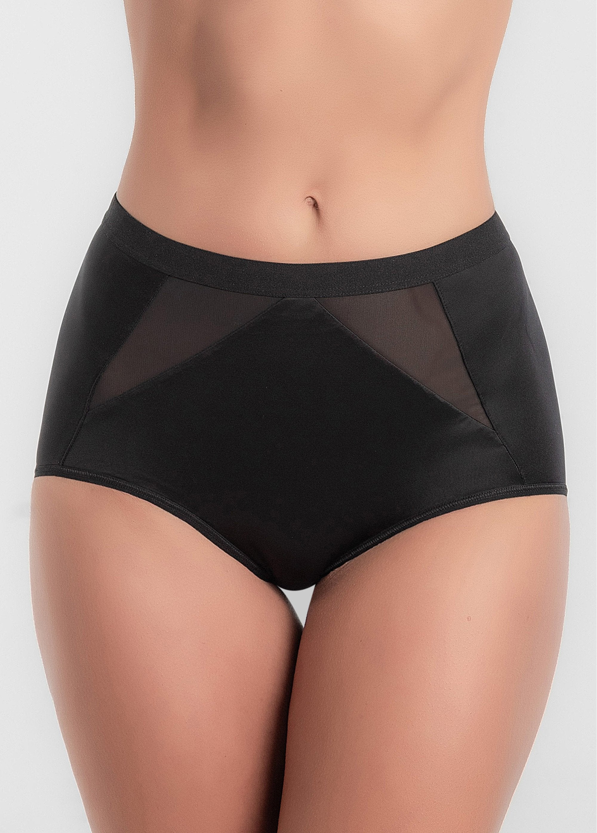 Playtex®_Gaine-culotte_taille_haute_maintien_Noir_FA1_slim