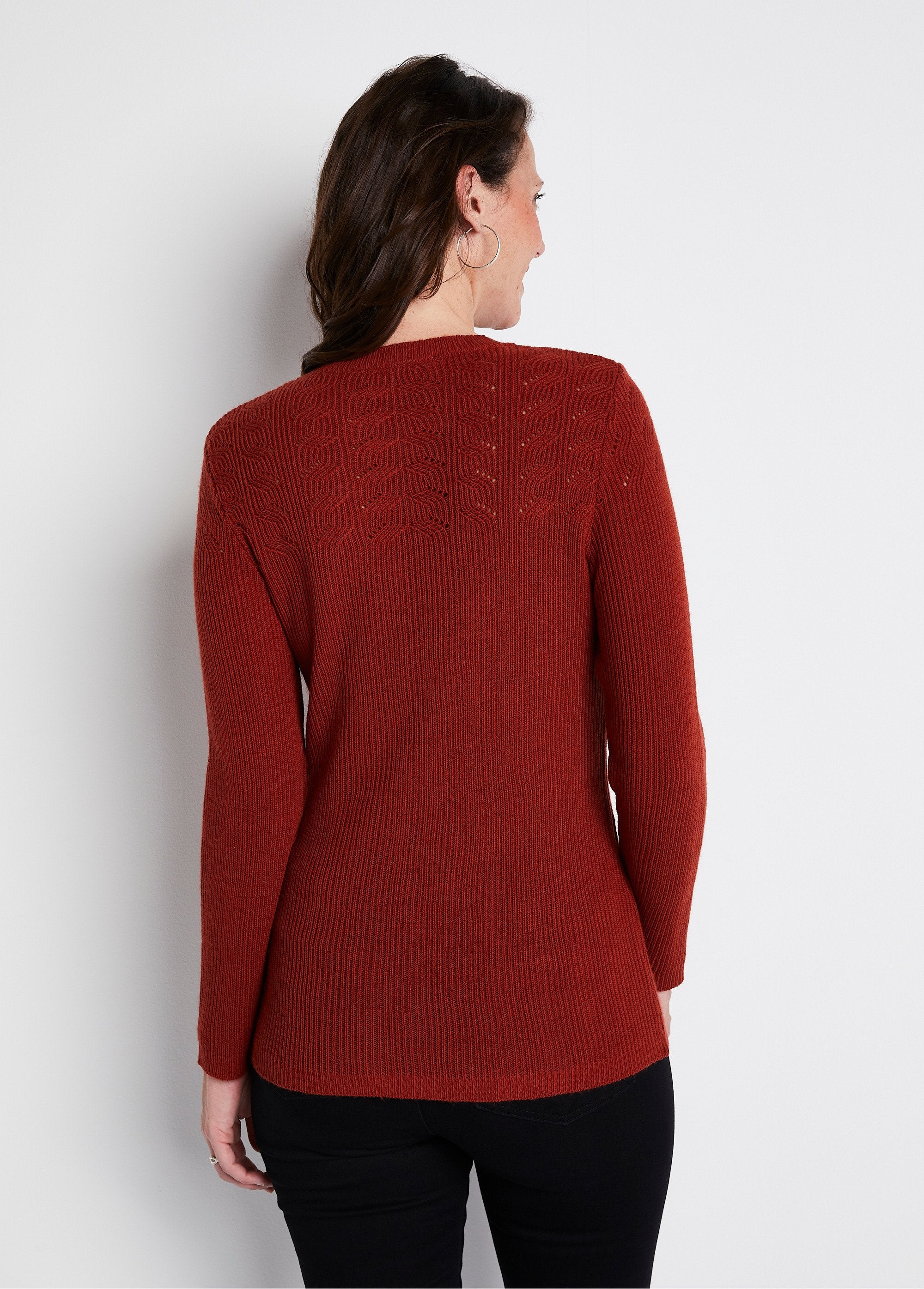 Pull_ajouré_maille_côtelée_col_rond_Epice_DO1_slim