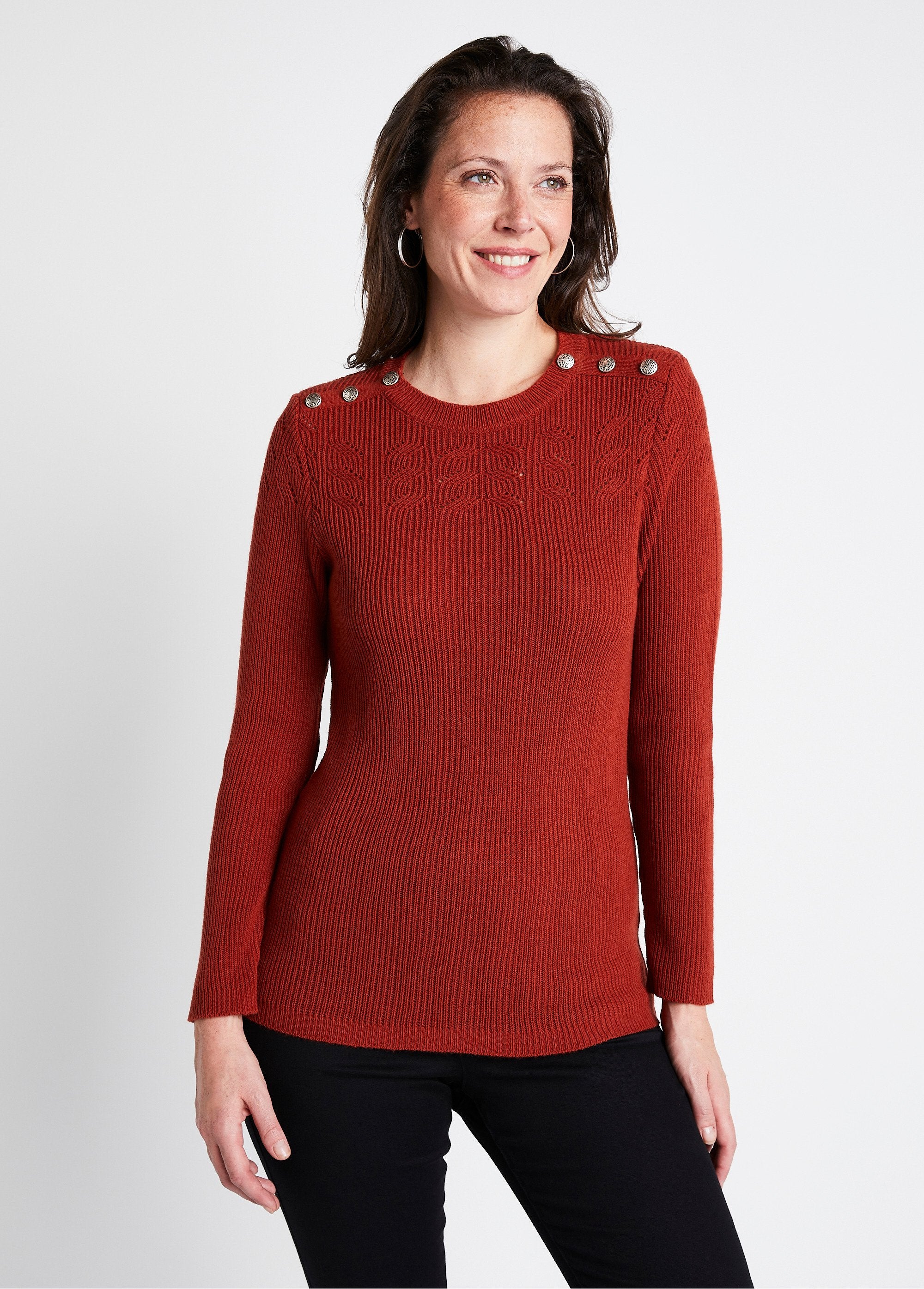 Pull_ajouré_maille_côtelée_col_rond_Epice_FA2_slim