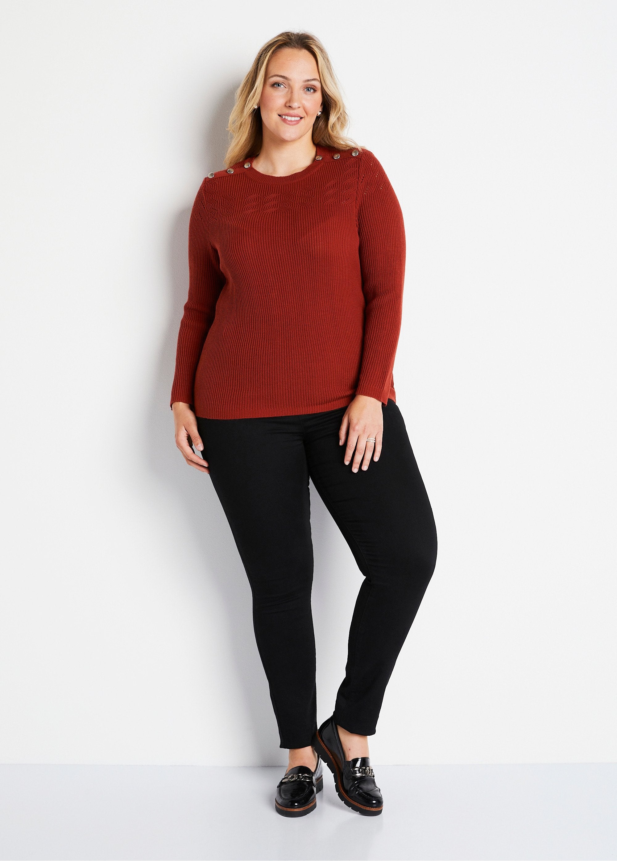 Pull_ajouré_maille_côtelée_col_rond_Epice_SF1_curvy