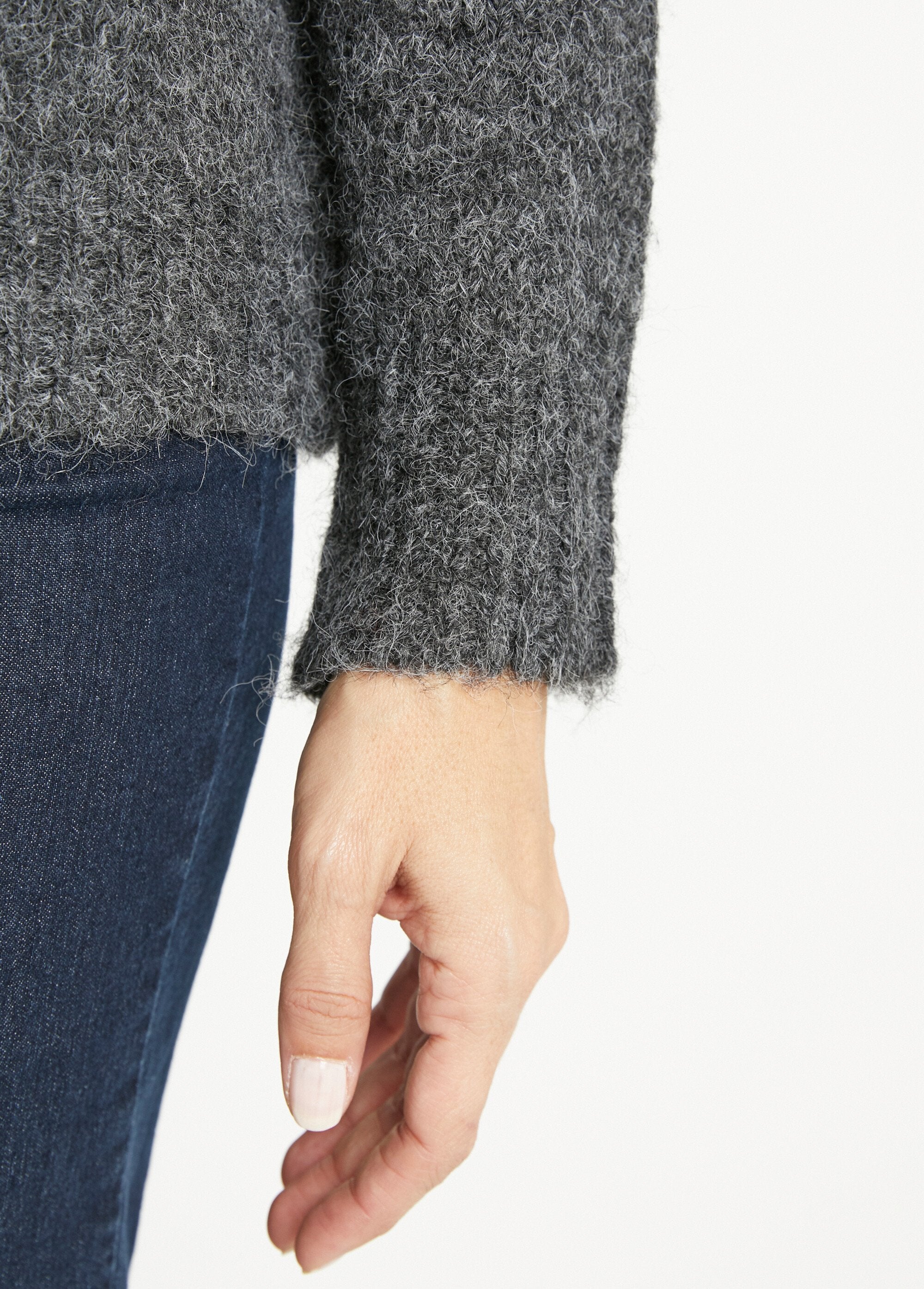 Pull_chaud_bicolore_col_V_avec_sequins_Gris_DE2_slim