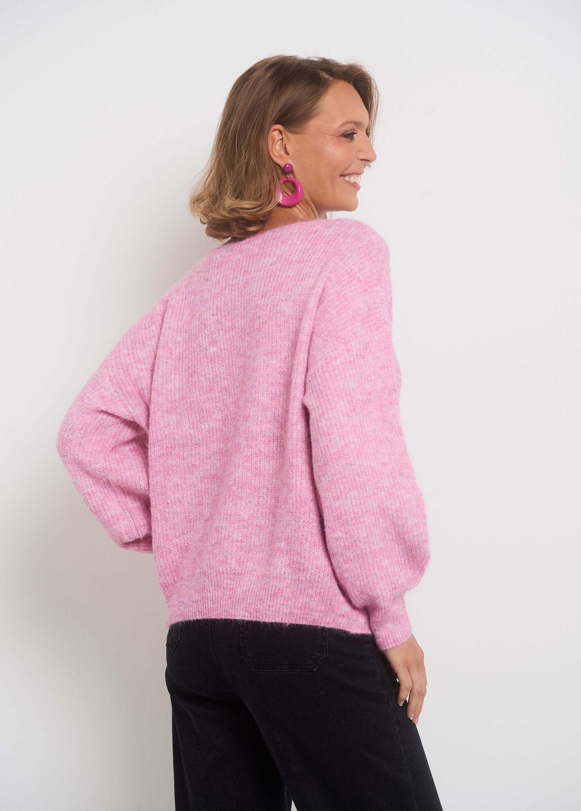 Pull_chaud_col_bateau_avec_épaules_tombantes_Rose_DO1_slim