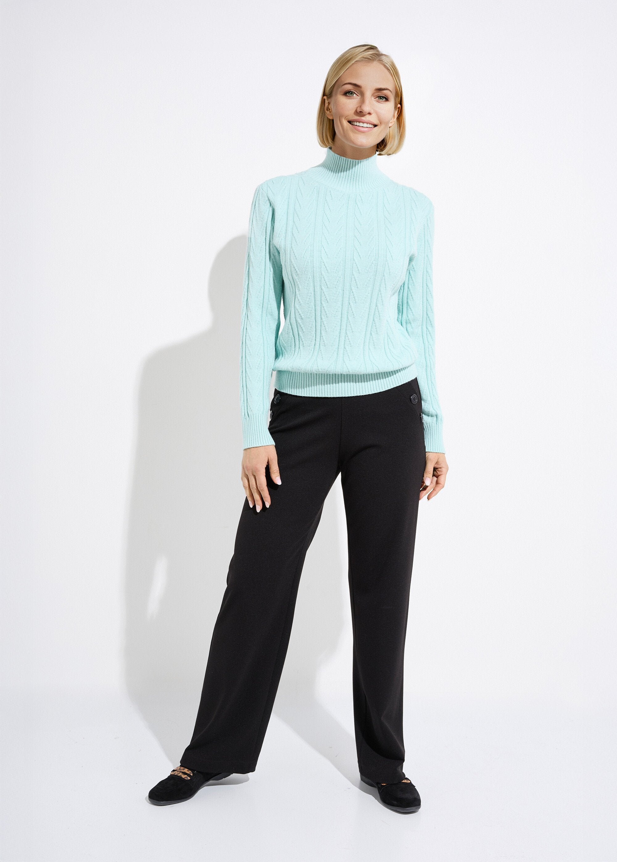 Pull_chaud_col_montant_côtelé_et_torsadé_Vert_SF1_slim