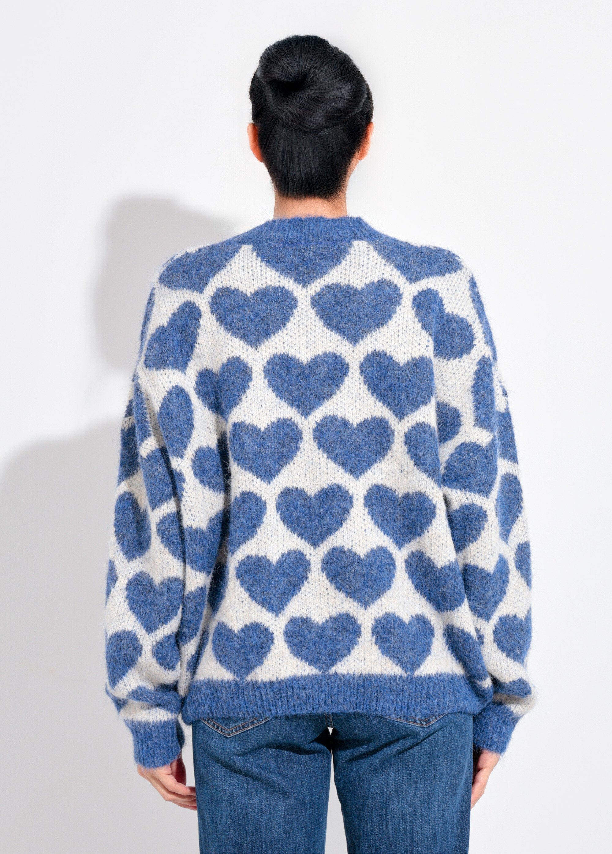 Pull_chaud_maille_mousseuse_laine_coeurs_Bleu_denim_DO1_slim