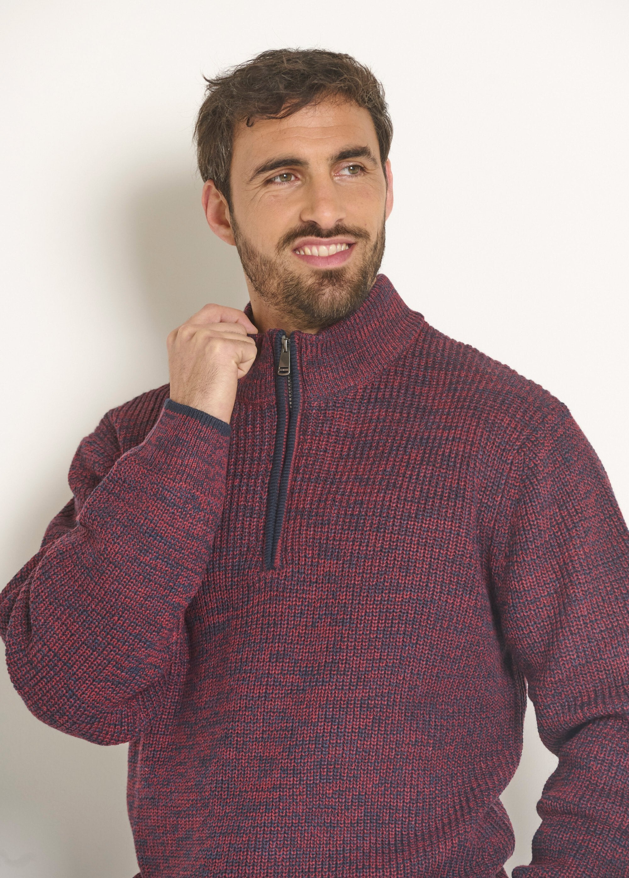 Pull_chiné_chaud_en_laine_col_camionneur_Bordeaux_DE1_slim