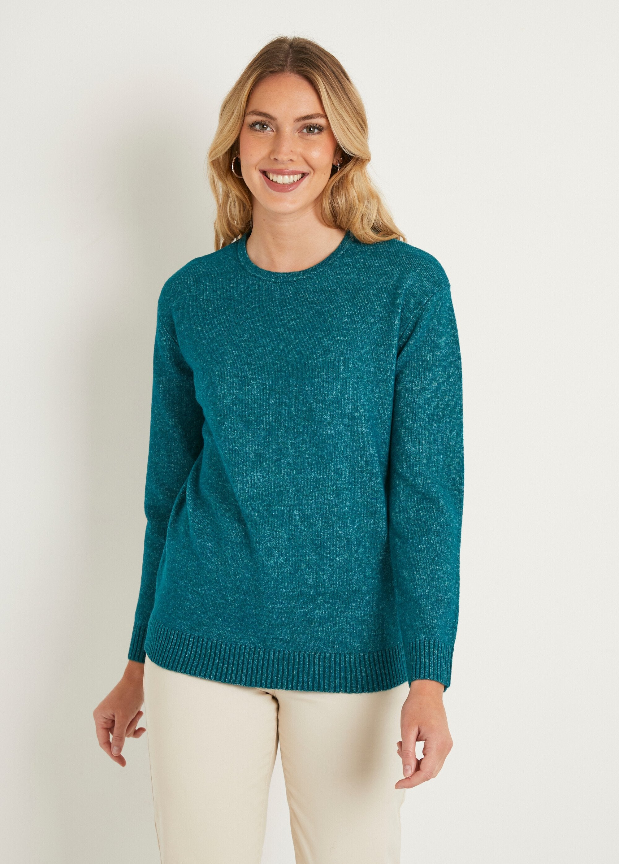 Pull_chiné_court_col_rond_avec_laine_Canard_FA1_slim