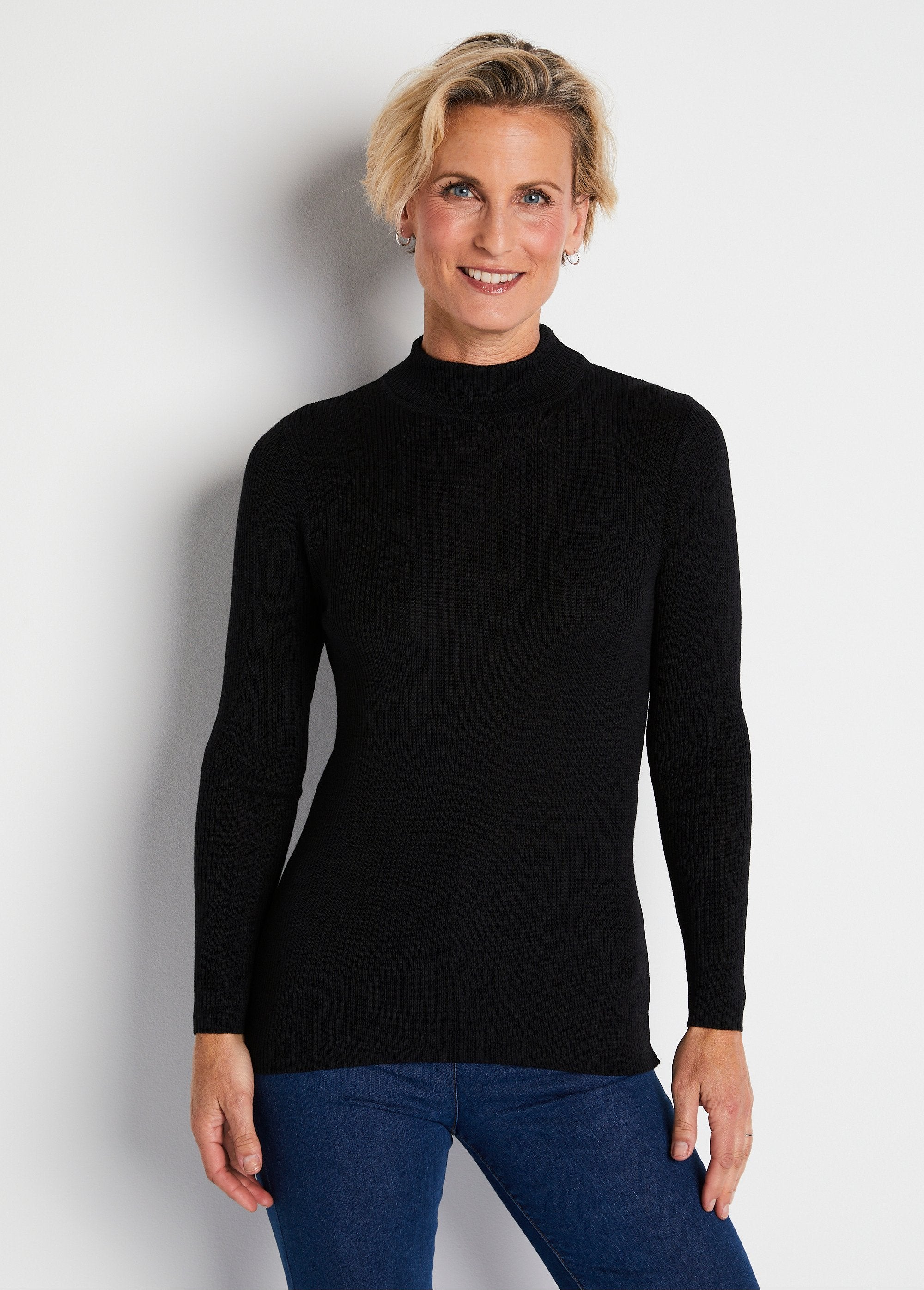 Pull_col_montant_avec_laine_mérinos_Noir_FA1_slim