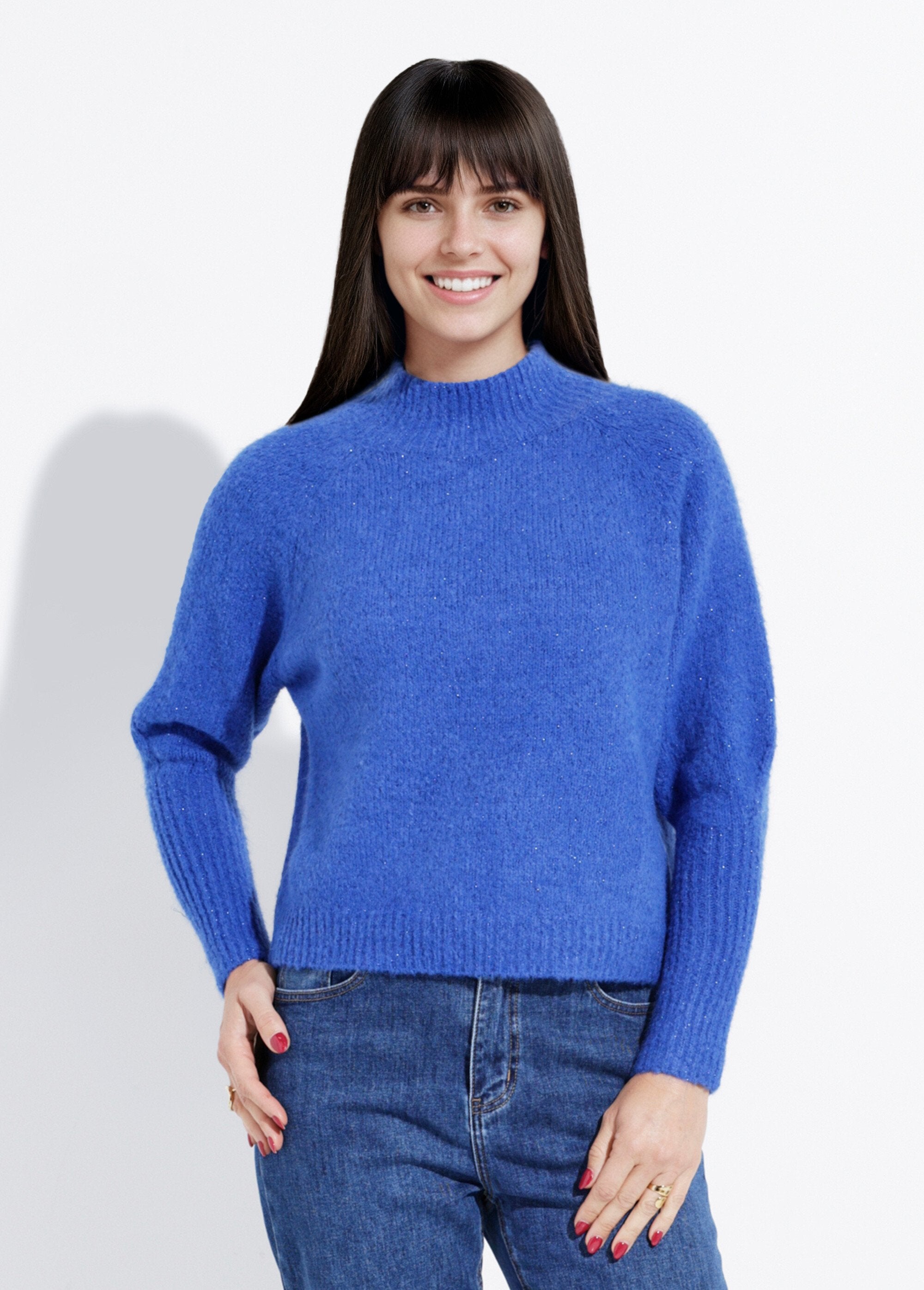 Pull_col_montant_en_maille_brillante_Bleu_royal_FA1_slim
