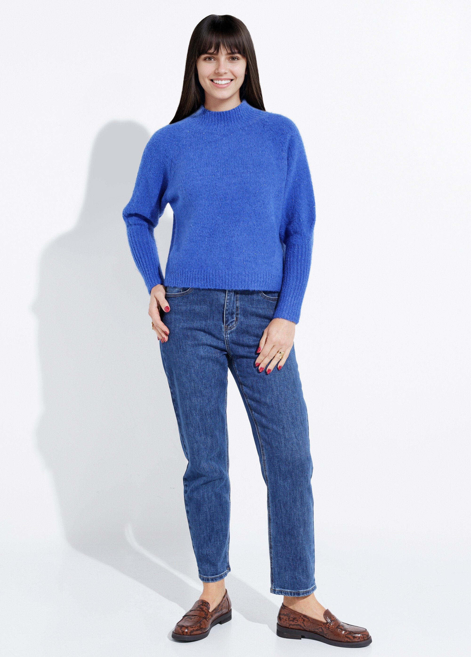 Pull_col_montant_en_maille_brillante_Bleu_royal_SF1_slim