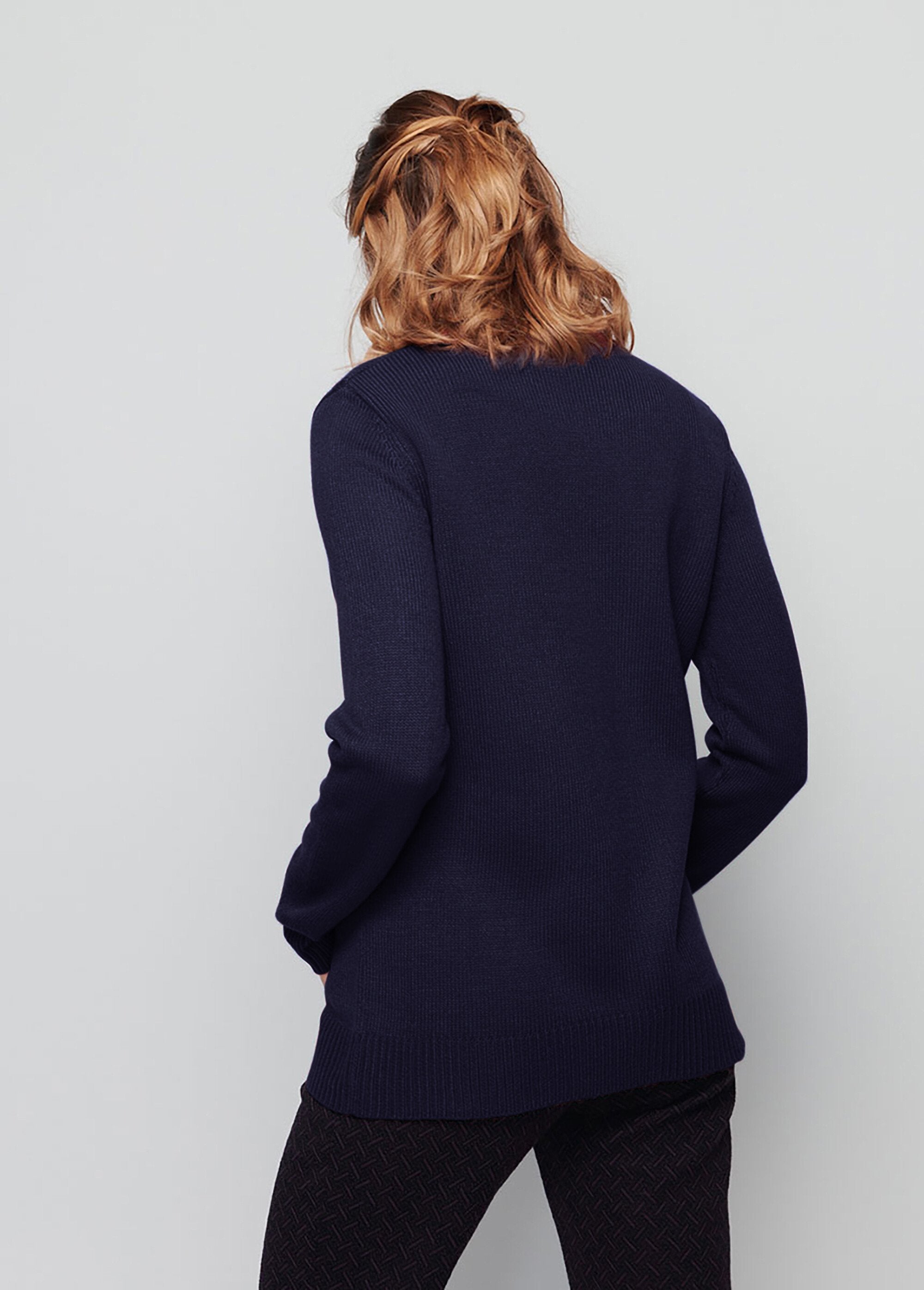 Pull_col_montant_maille_épaisse_Marine_DO1_slim