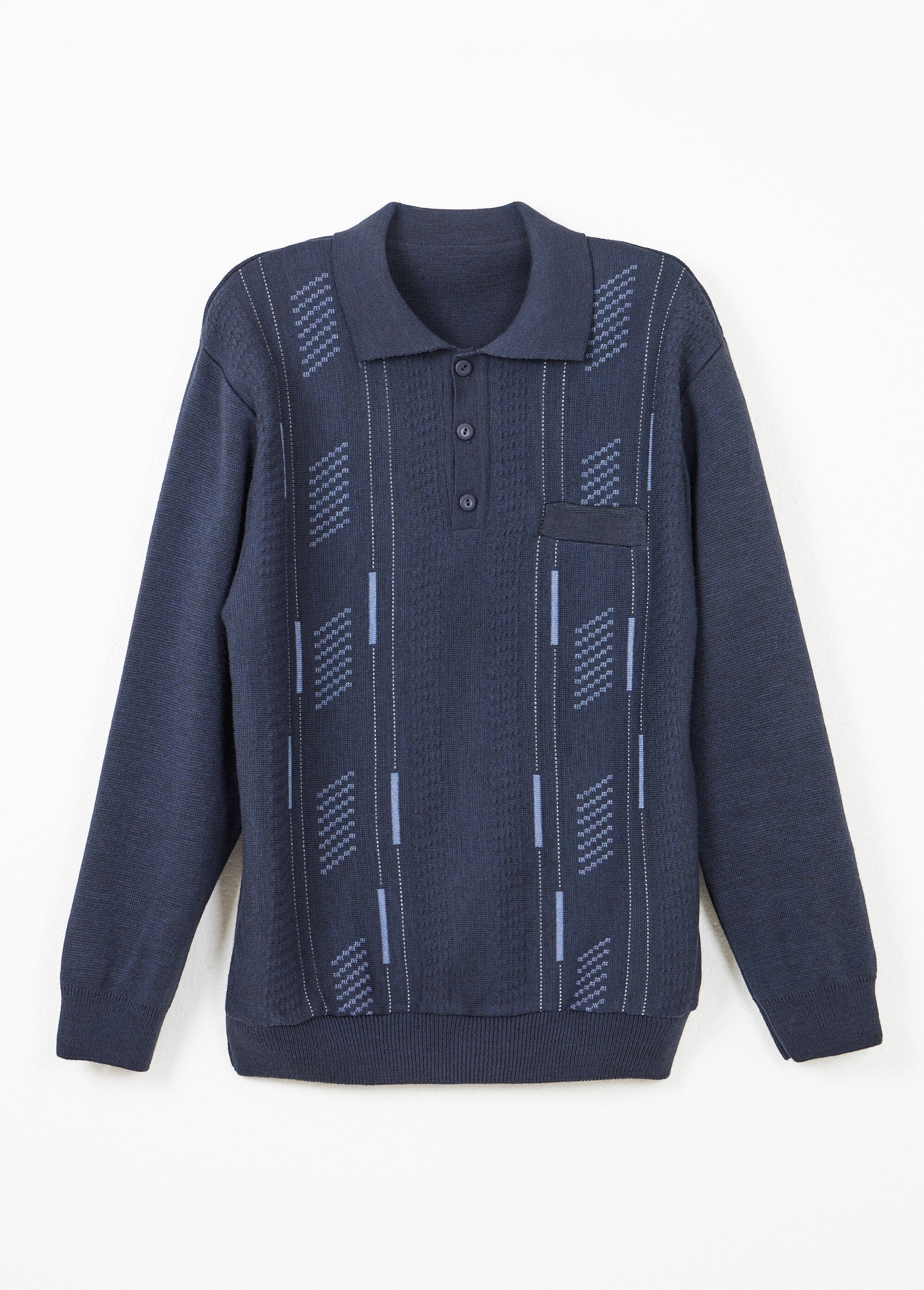 Trui_met_lange_mouwen_met_jacquard_knoopsluiting_en_polokraag_wol_Marine_AP1_slim