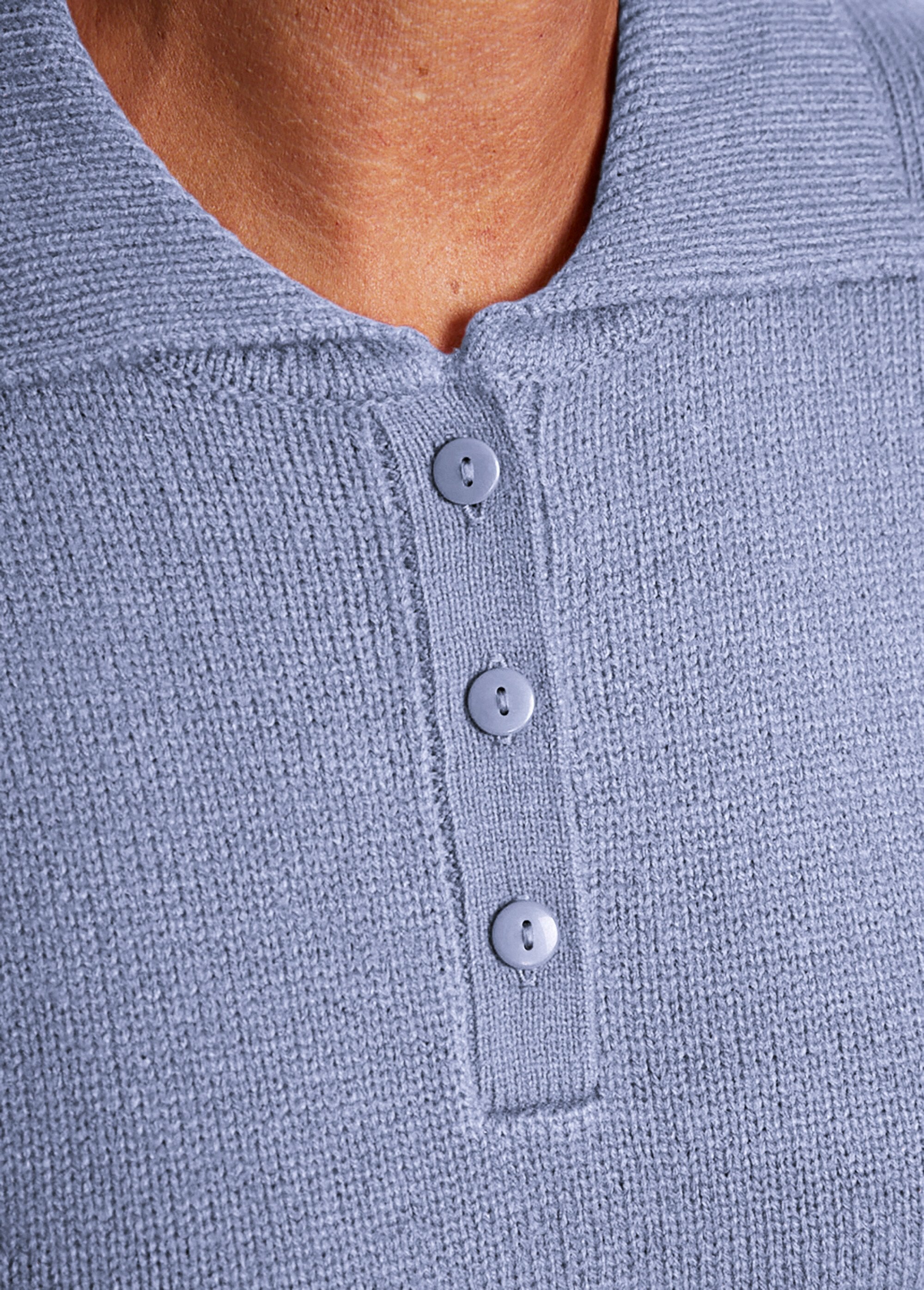 Pull_col_polo_maille_épaisse_Bleu_DE2_slim