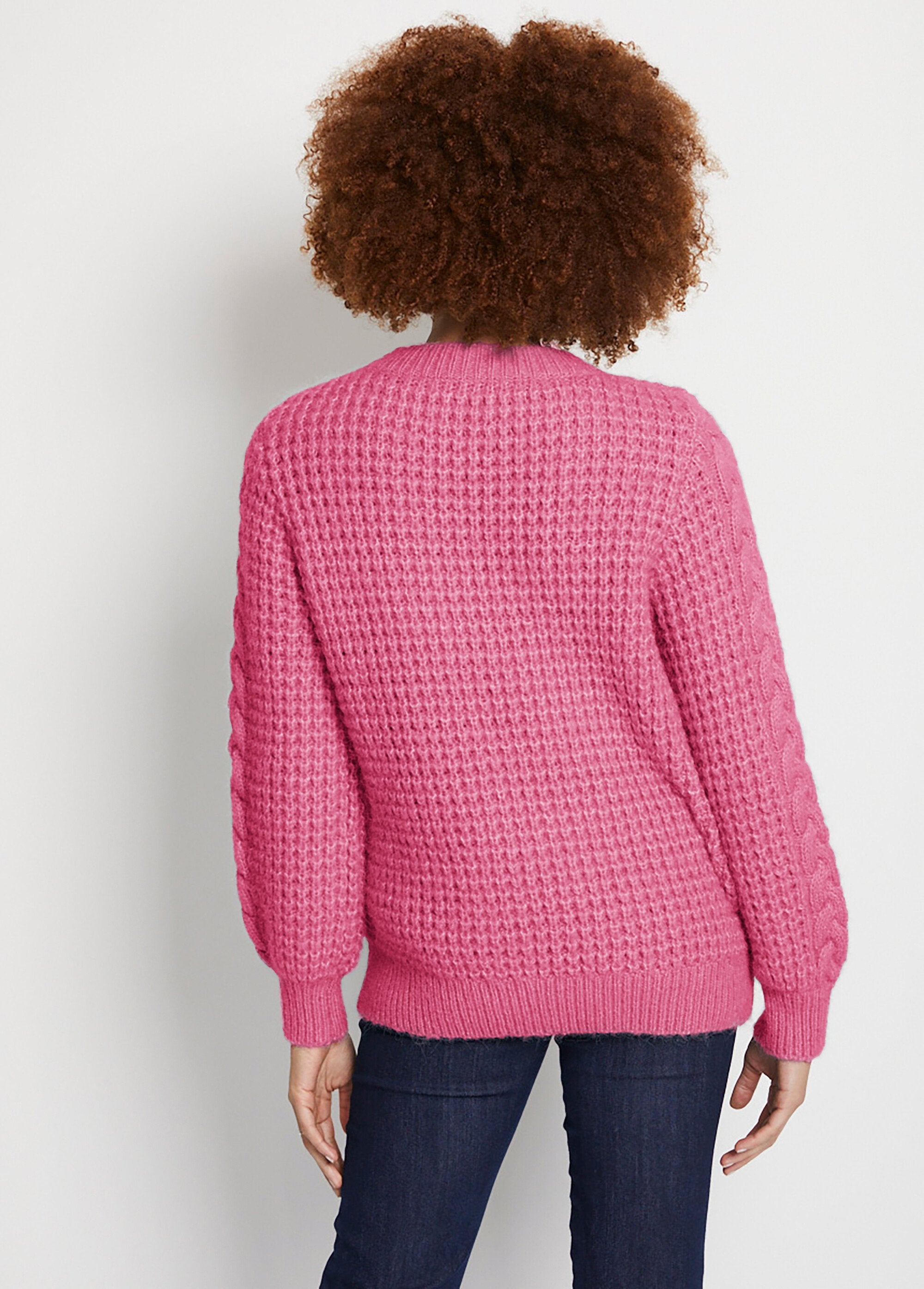 Pull_chaud_col_rond_maille_moelleuse_fantaisie_Framboise_DO1_slim