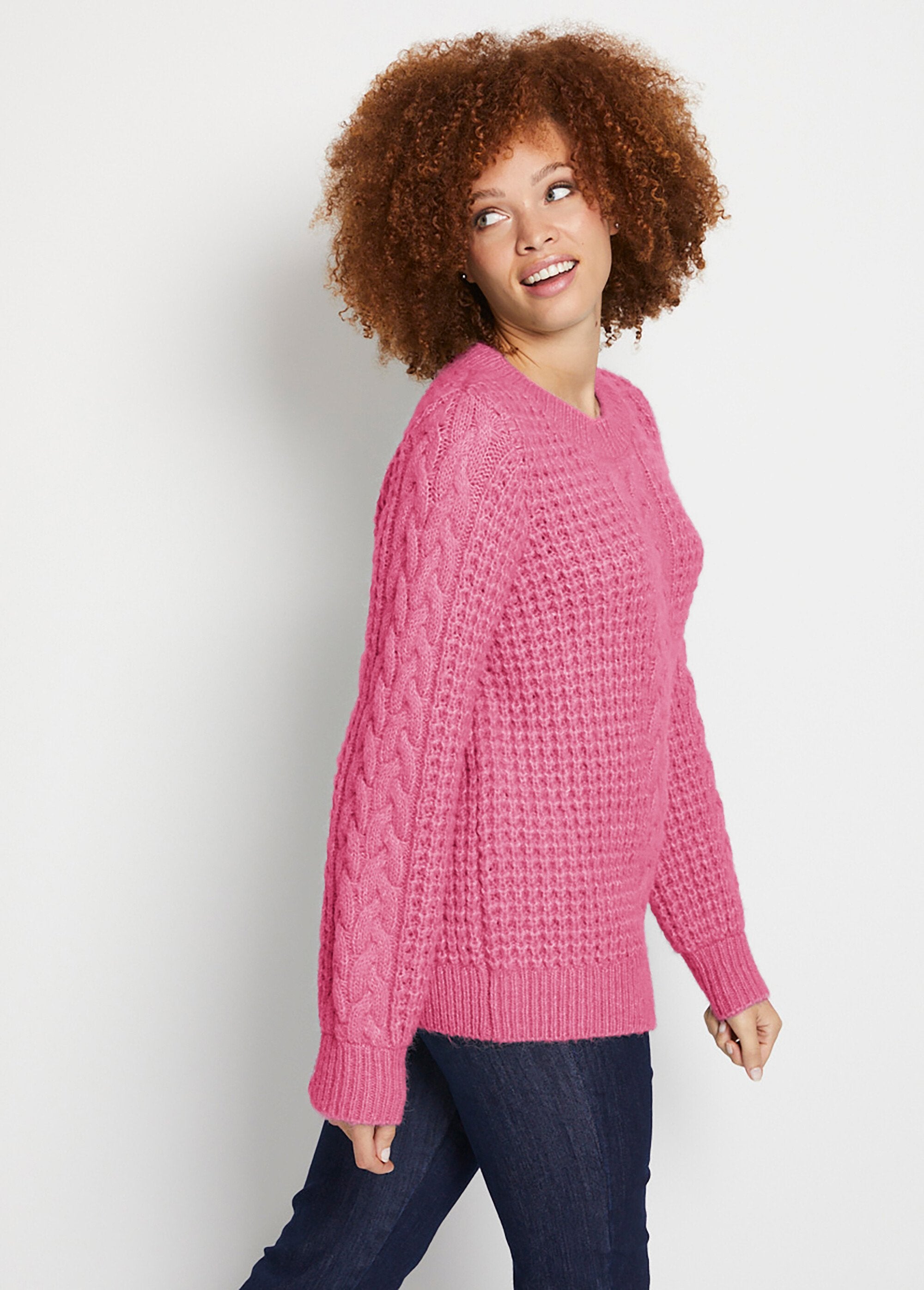 Pull_chaud_col_rond_maille_moelleuse_fantaisie_Framboise_DR1_slim