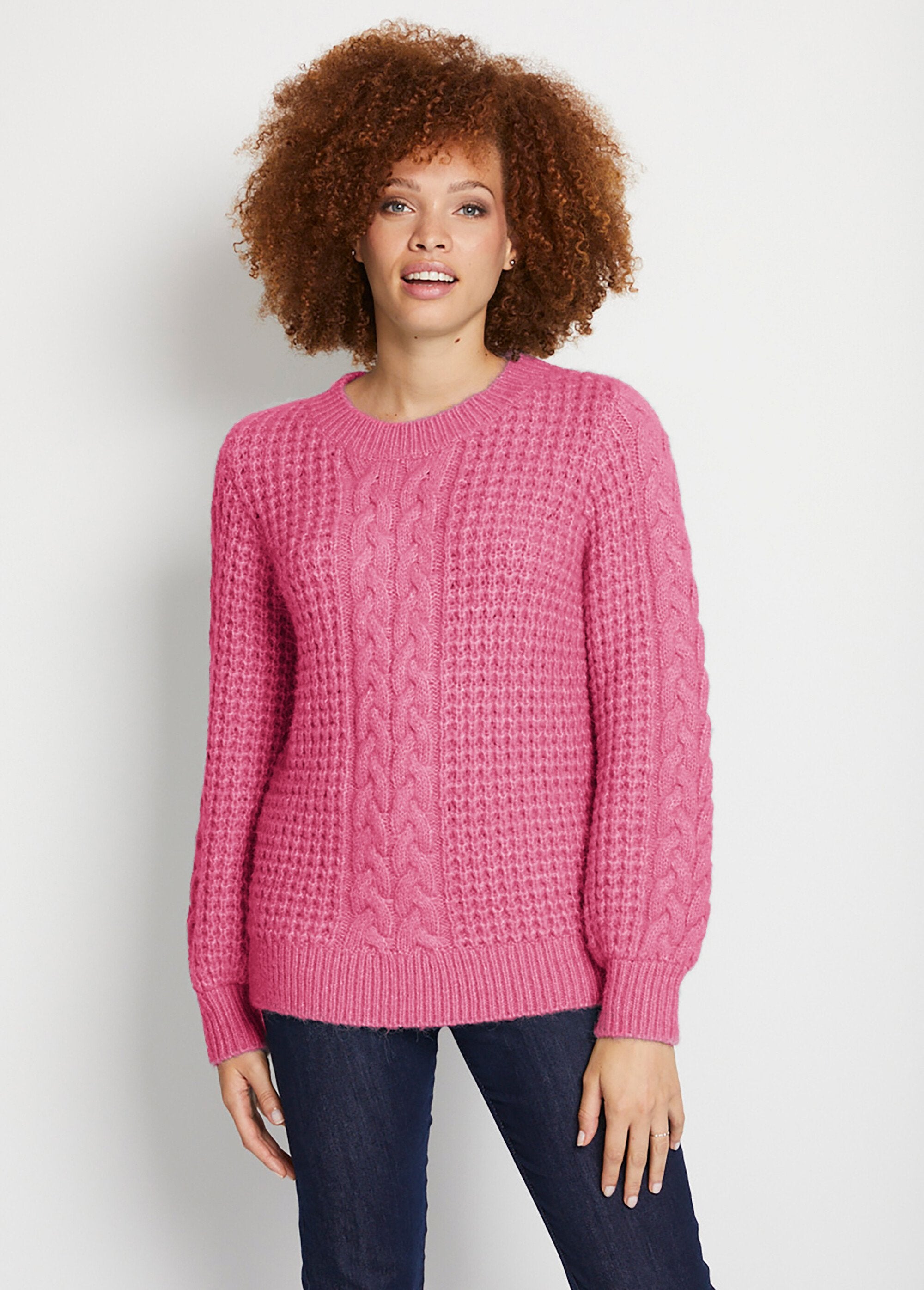 Pull_chaud_col_rond_maille_moelleuse_fantaisie_Framboise_FA1_slim