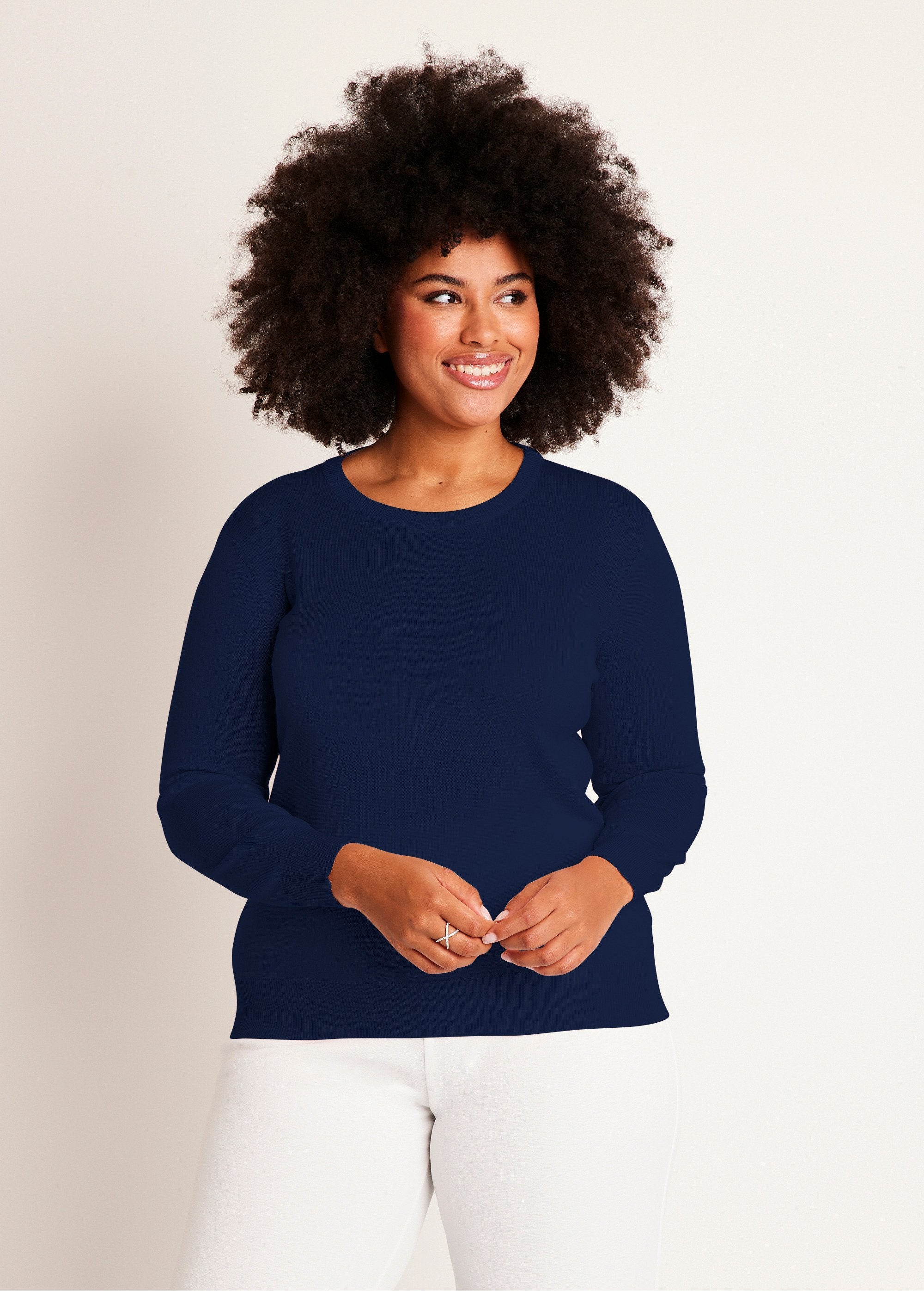 Pull_col_rond_manches_longues_laine_mérinos_Marine_FA1_curvy